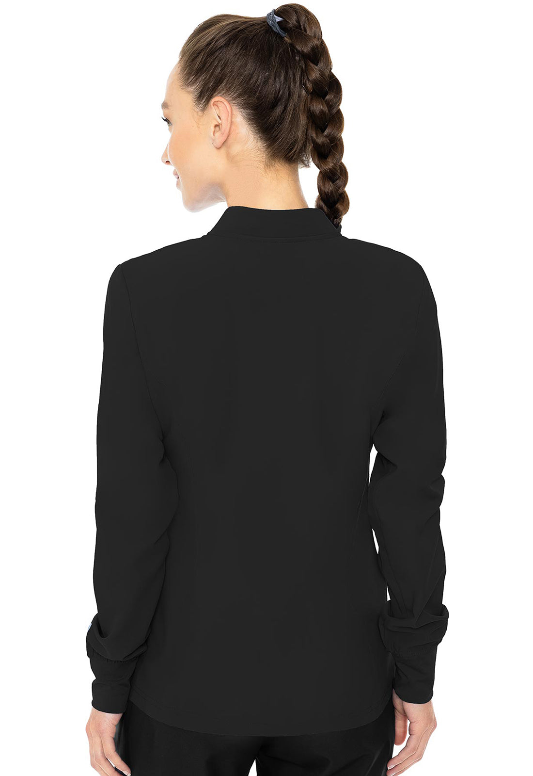 Med Couture Zip Front Warm-Up With Shoulder Yokes Women's