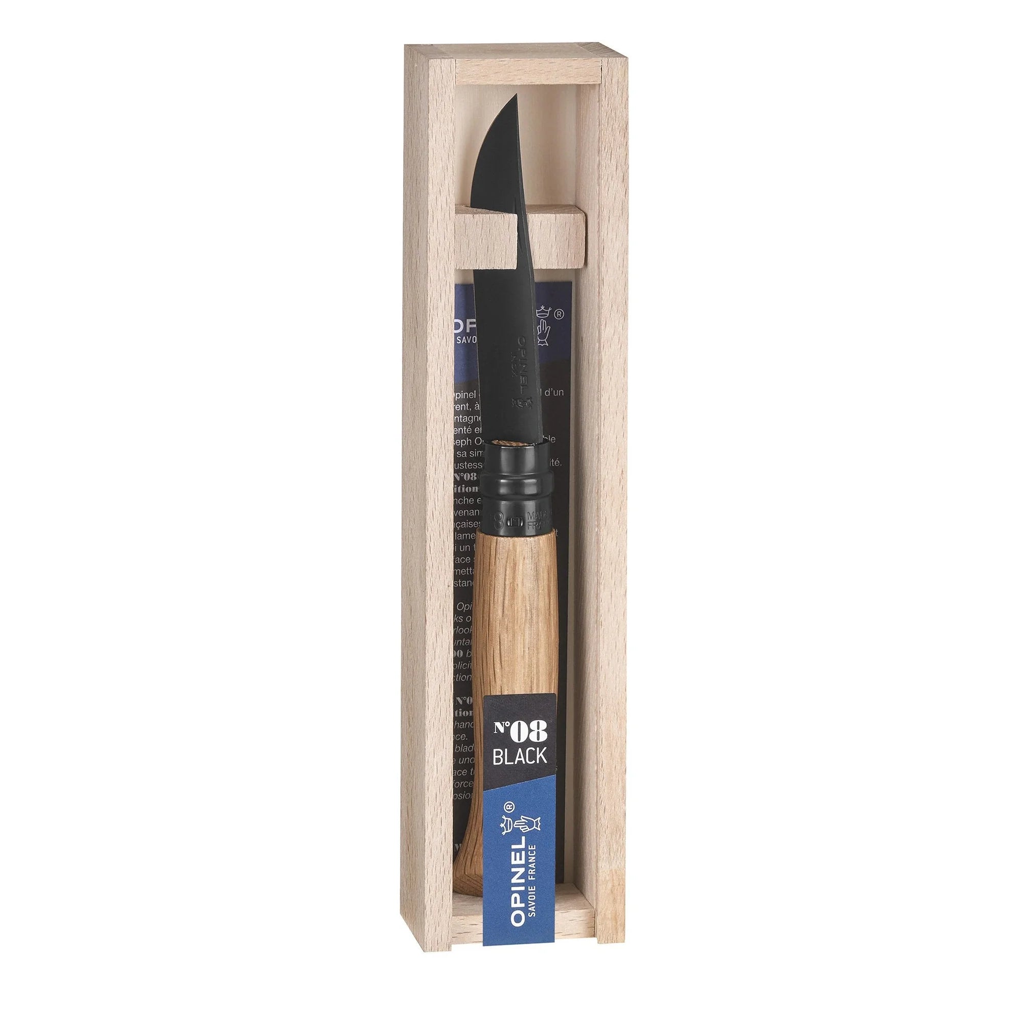 Opinel No.08 Black Oak Folding Knife 2