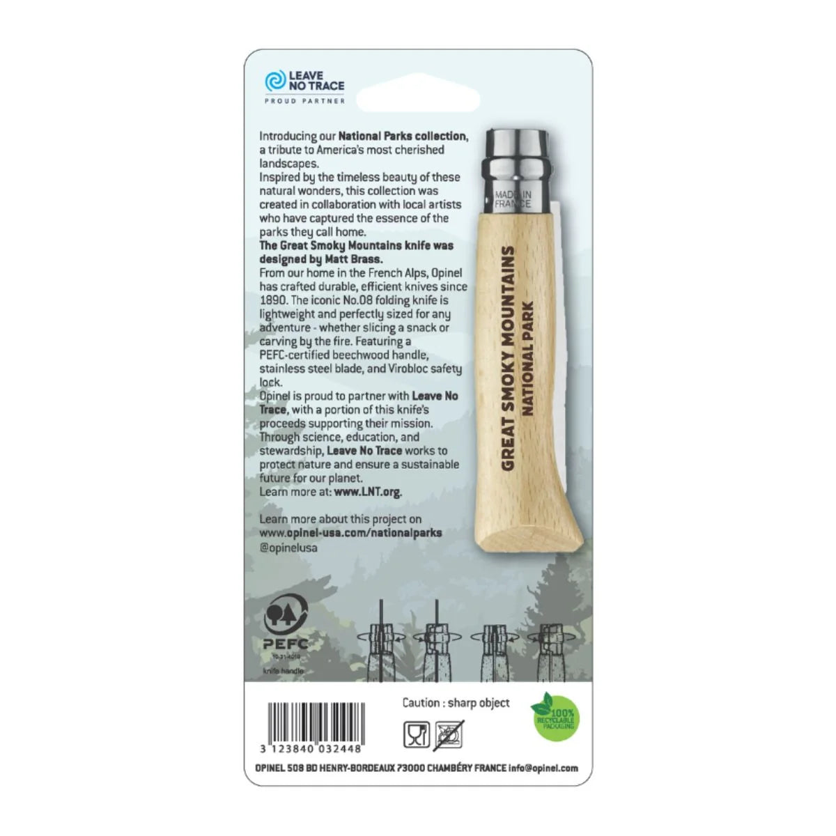 Opinel National Parks Collection No 8 Knife Great Smoky Mountains 4