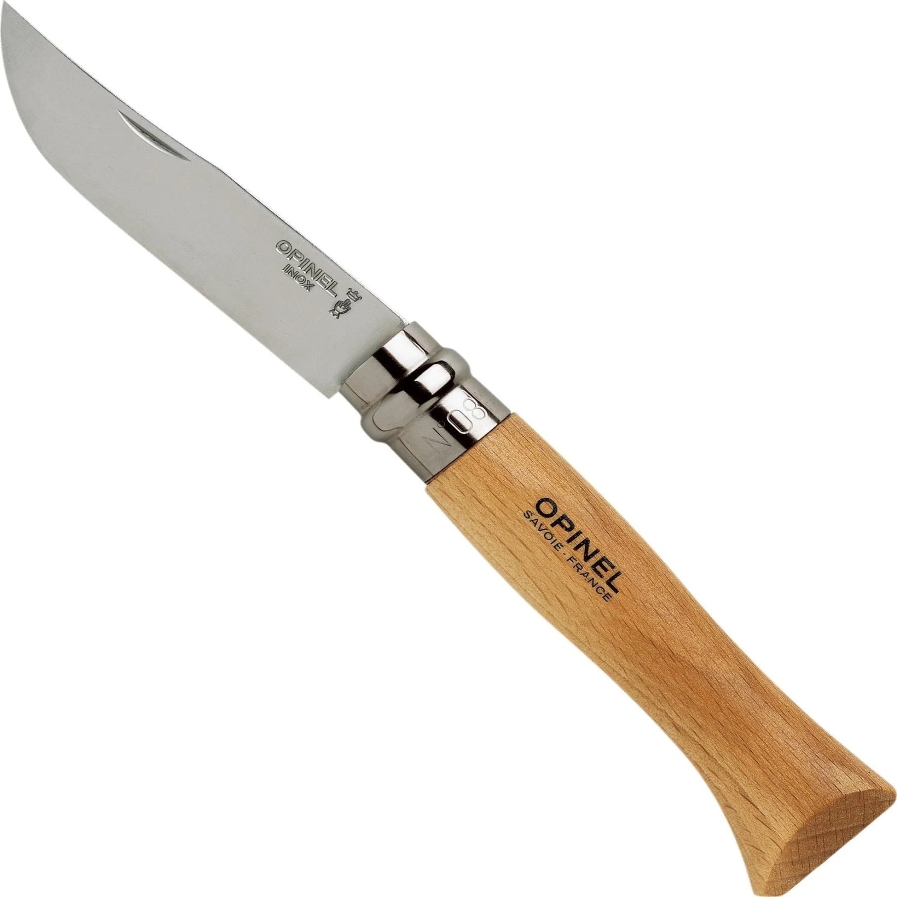 Opinel No.08 Stainless Steel Folding Knife 1
