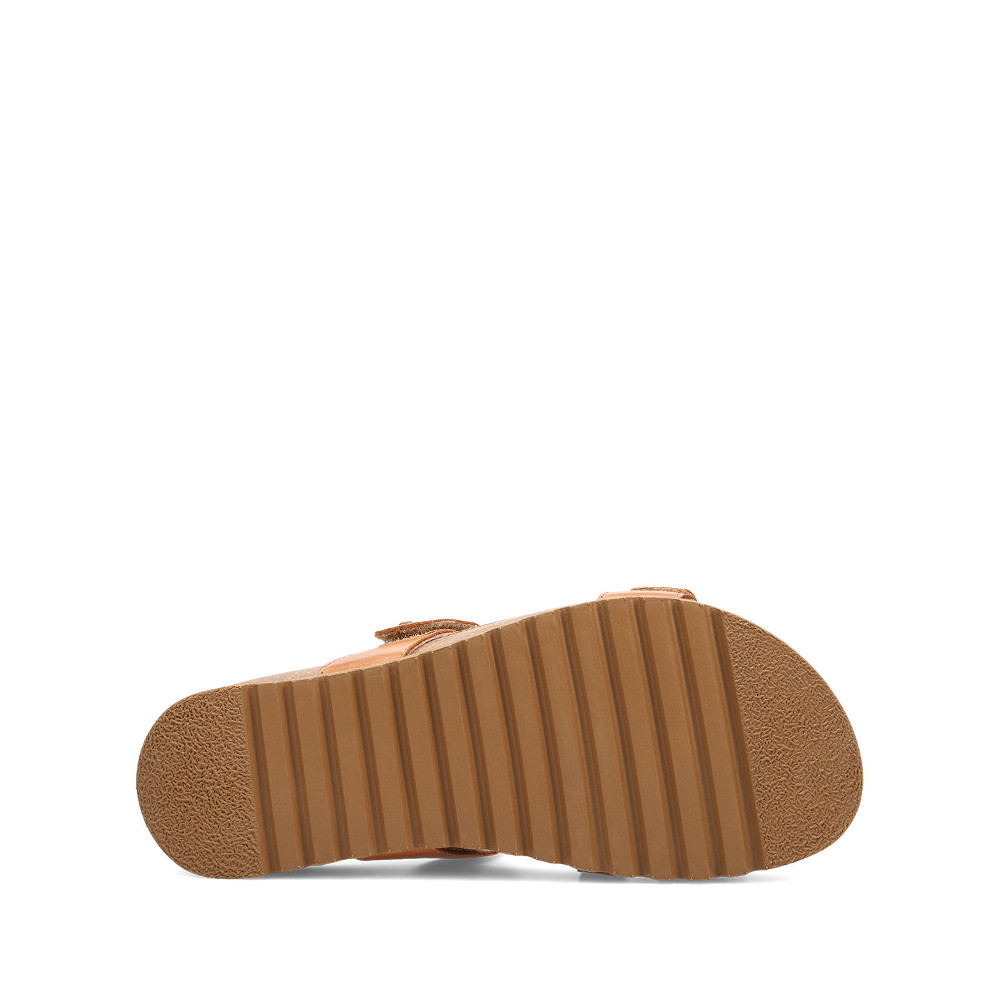 Brown sandal sole on a white background