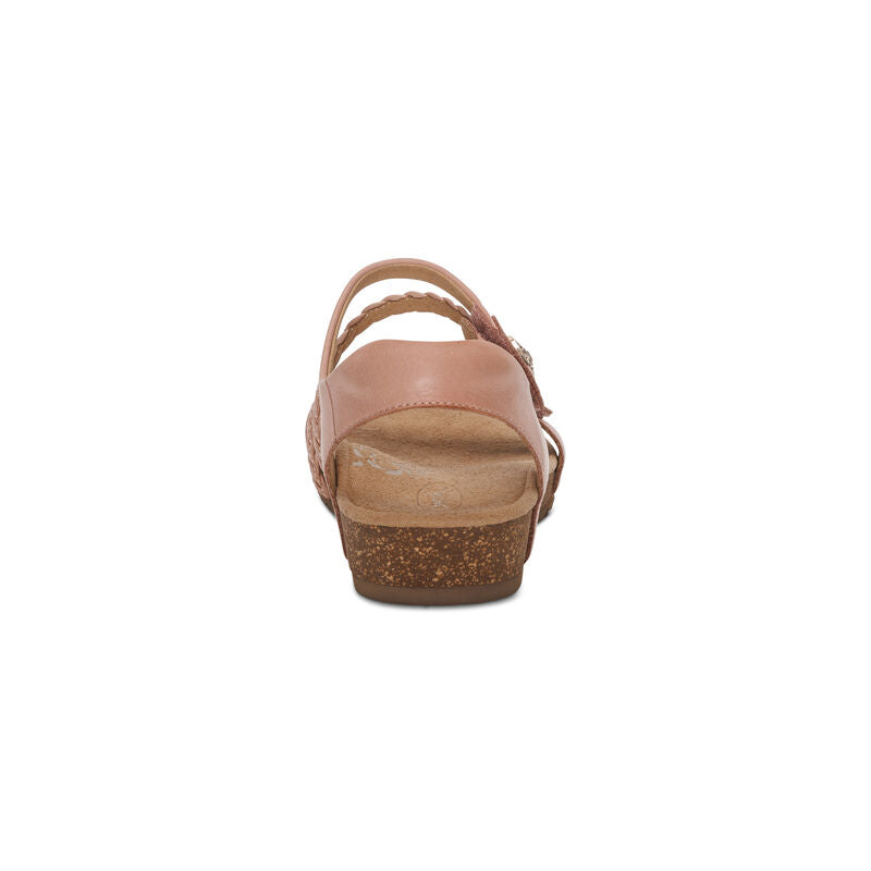 Women's Aetrex Jillian Braided Quarter Strap Sandal 36