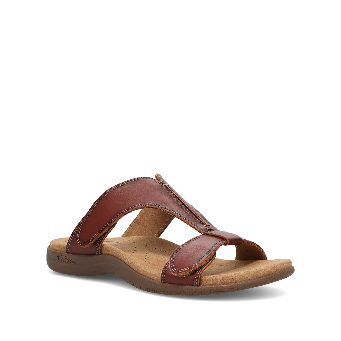 Brown sandal on a white background