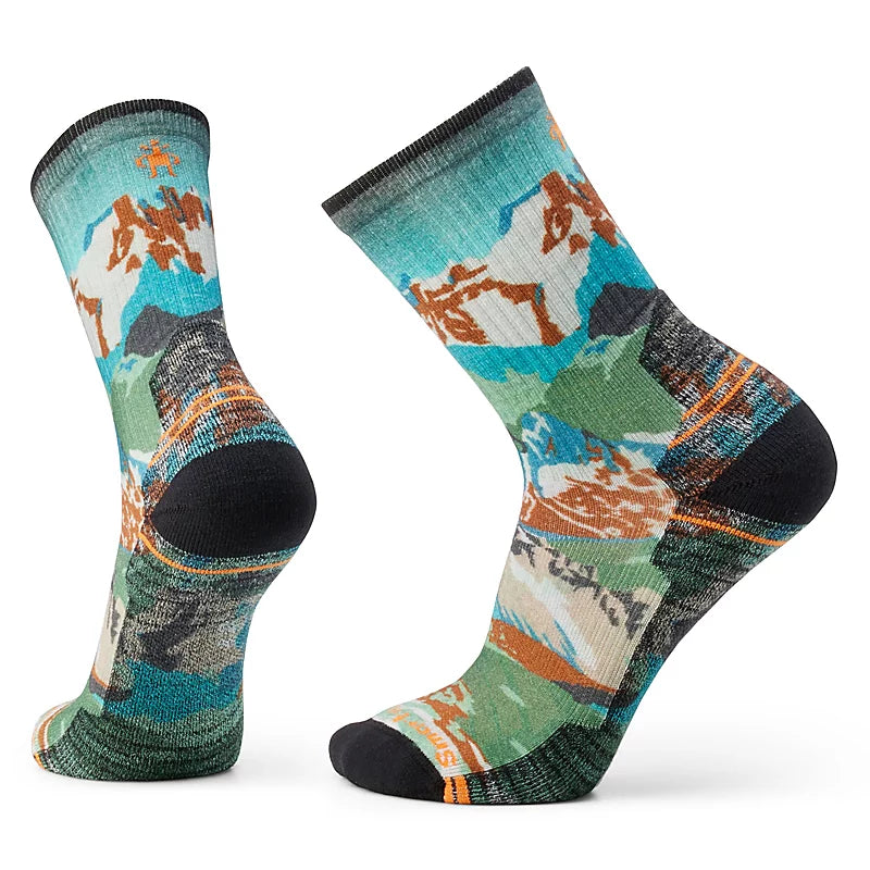 Smartwool Hike Light Cushion Alpine Trail Print Crew 1