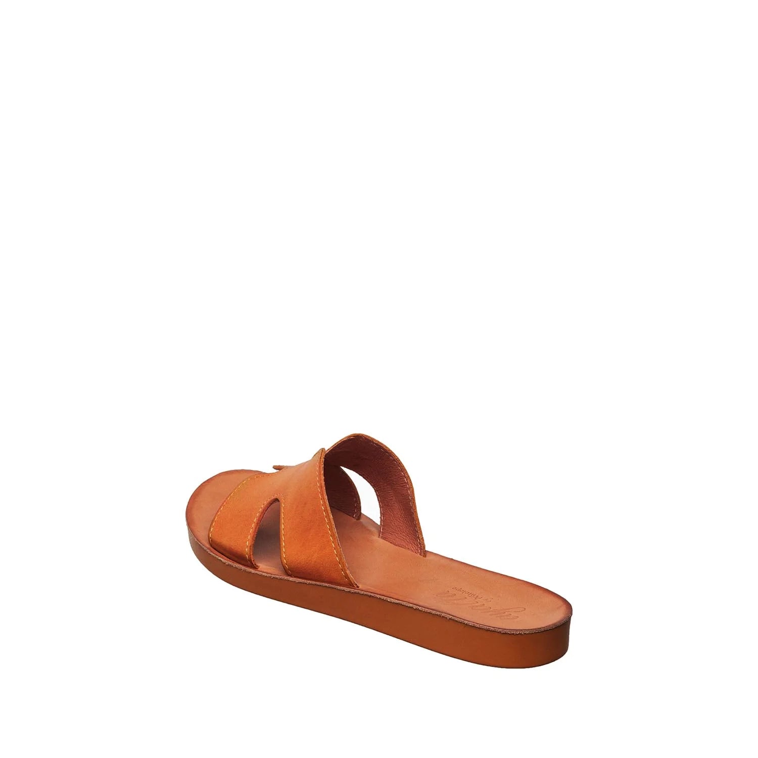 Brown sandal on a white background