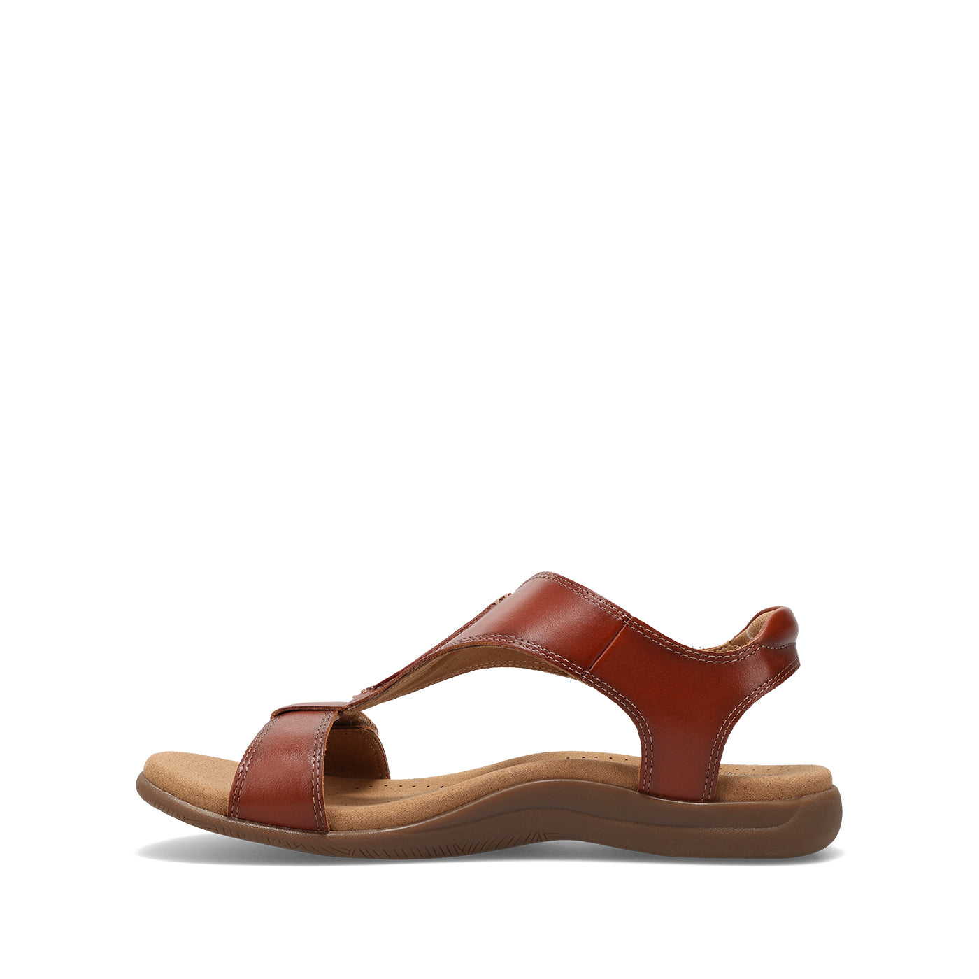 Brown sandal on a white background