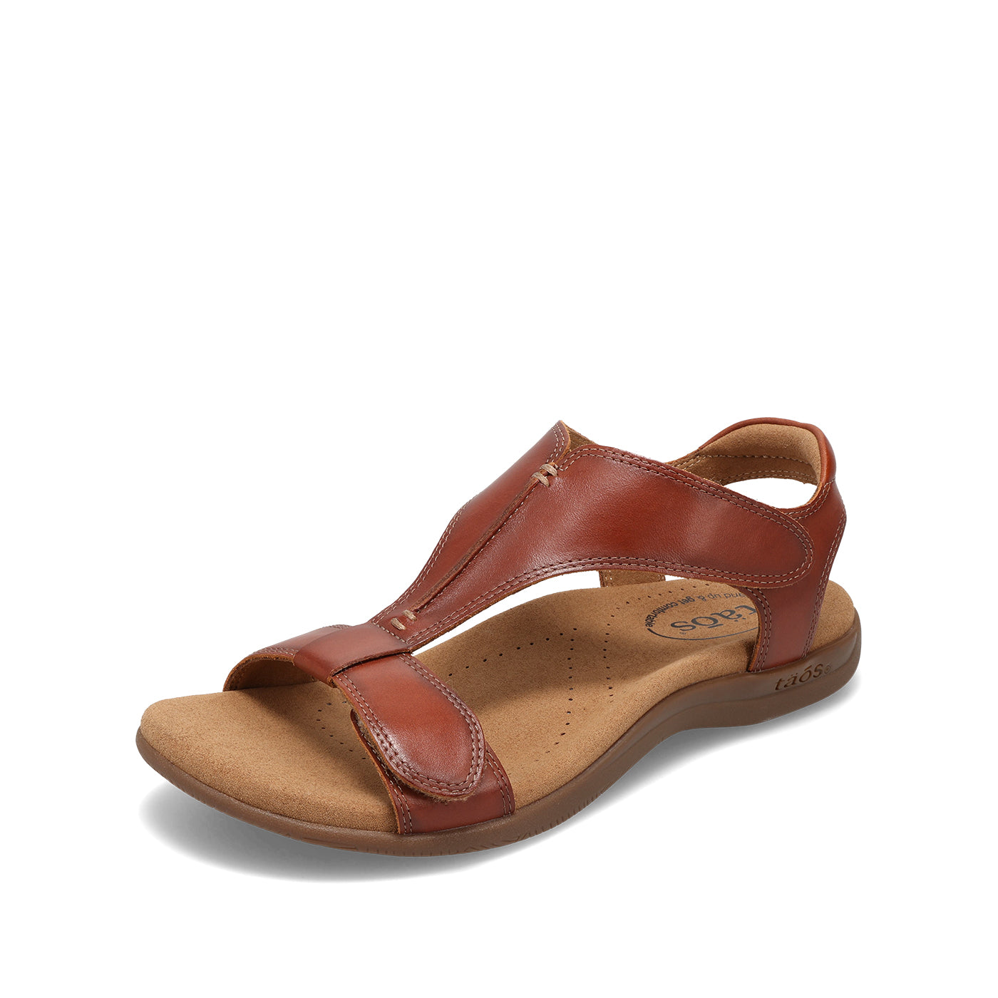 Brown sandal on a white background