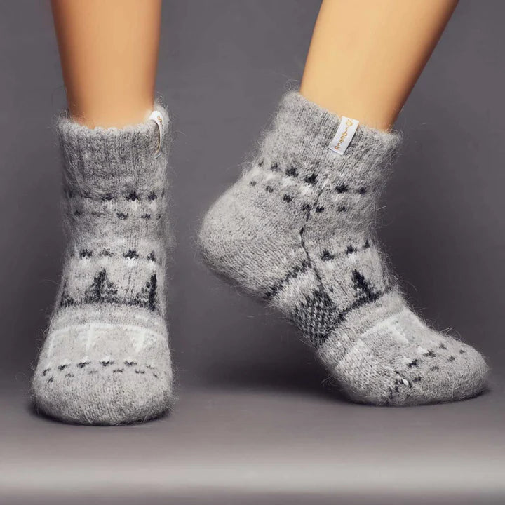 Siberia Spirit Goat Wool Low-Cut Socks Unisex 9