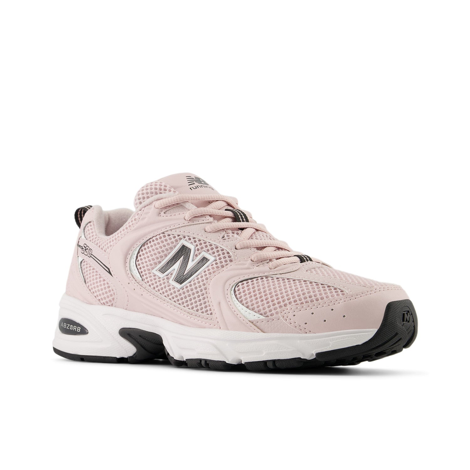Pink New Balance sneaker on a white background