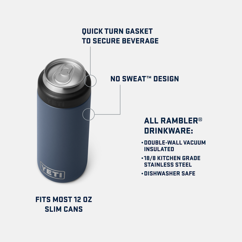 Yeti 12 OZ Colster Slim Can Cooler  11