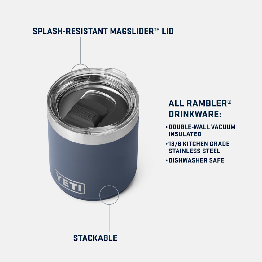 Yeti Rambler 10oz Stackable Lowball with Magslider Lid 3