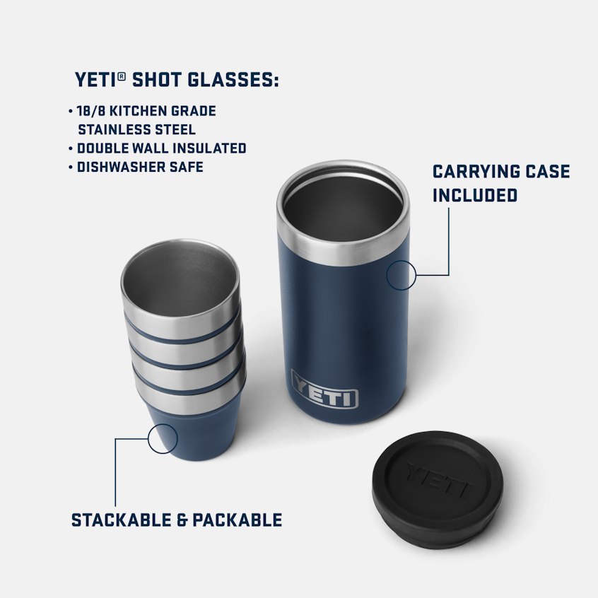 Yeti Shot Glasses with Carrying Case 4
