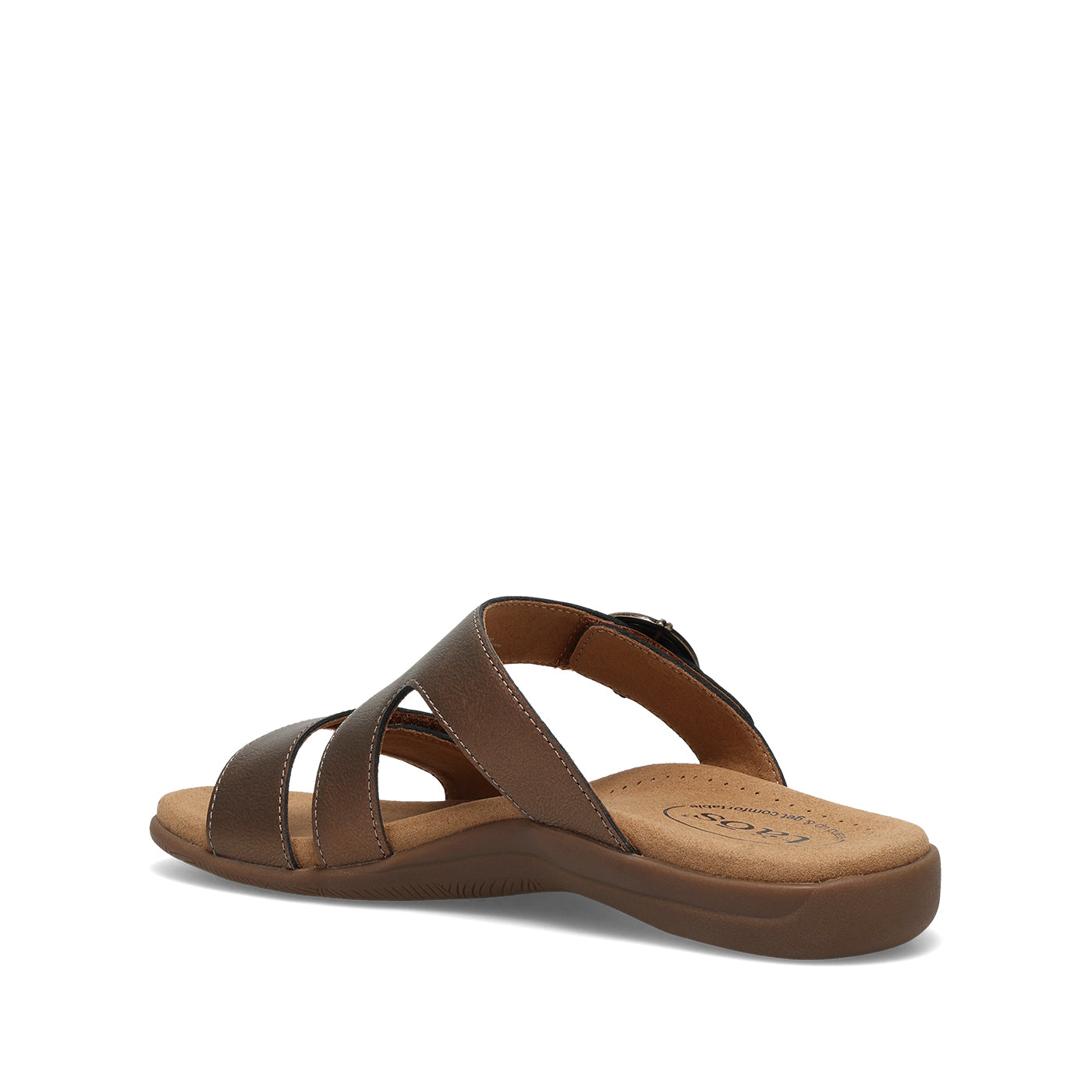 Brown sandal on a white background