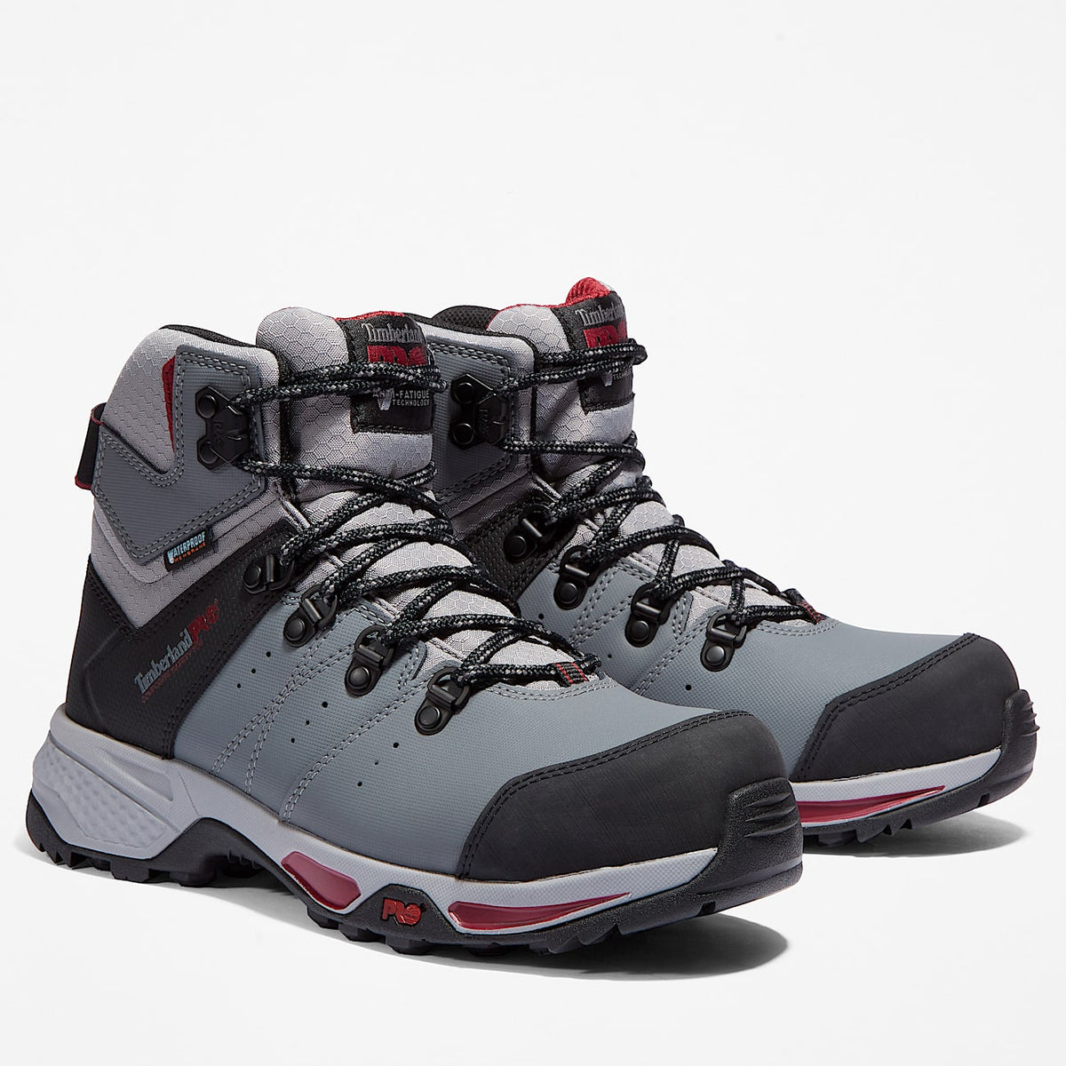 Timberland Pro Switchback Waterproof Hiking‎ Boots Grey Black Size Men\'s 7 Wom 8 Timberland Pro Switchback Waterproof Hiking Boots Grey Black  main image 2