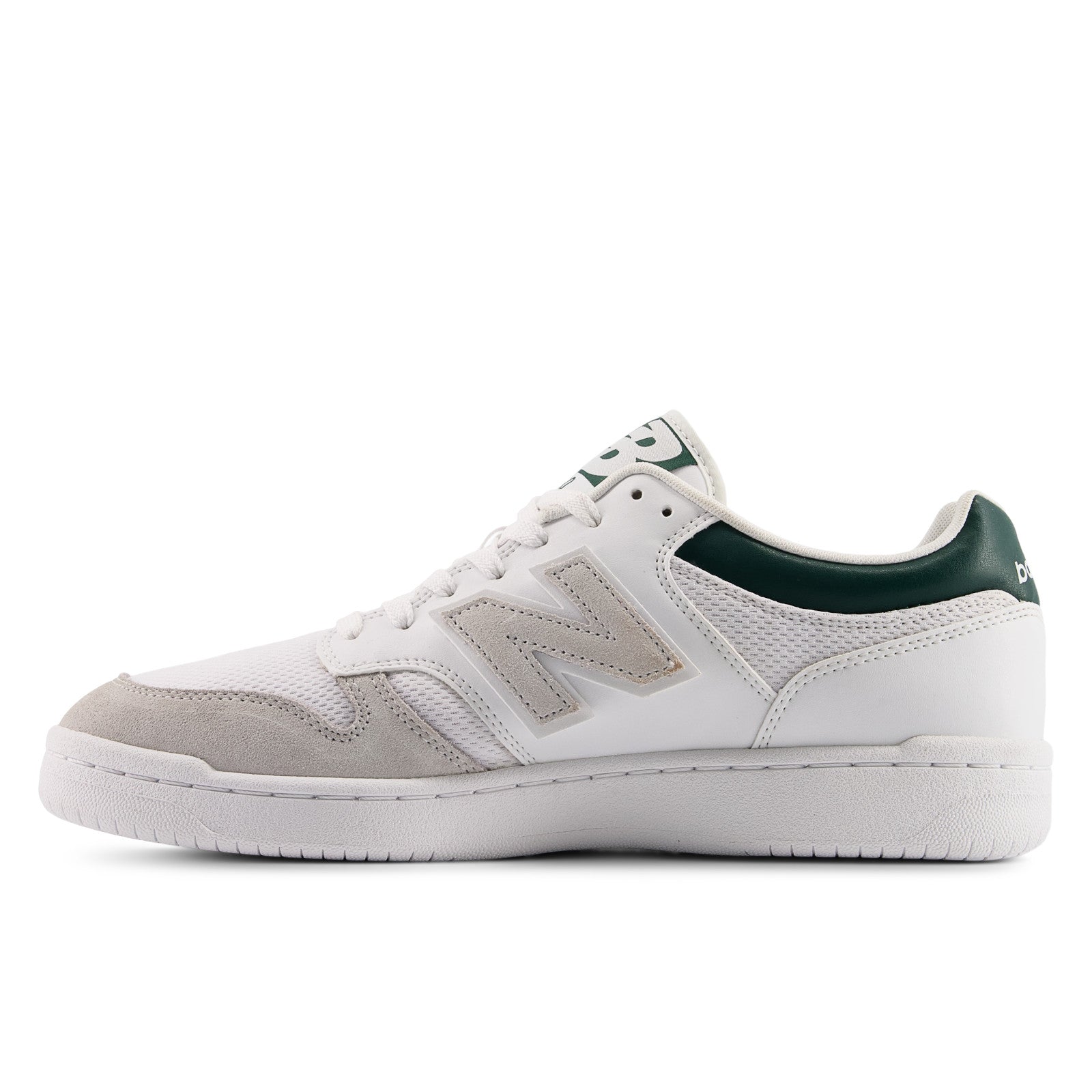 New Balance 480 Unisex White with Nightwatch Green 3