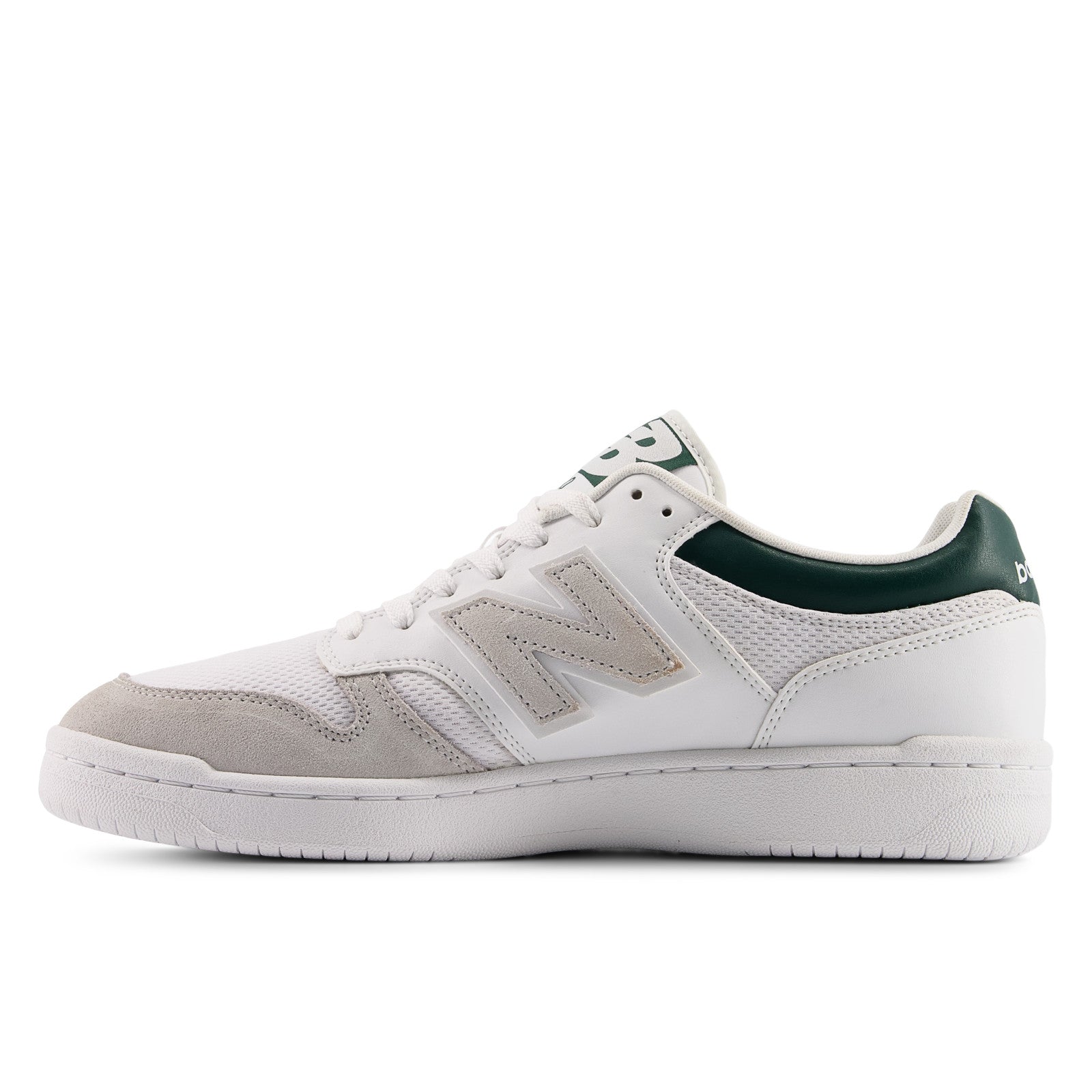 New Balance 480 Unisex White with  Nightwatch Green 3