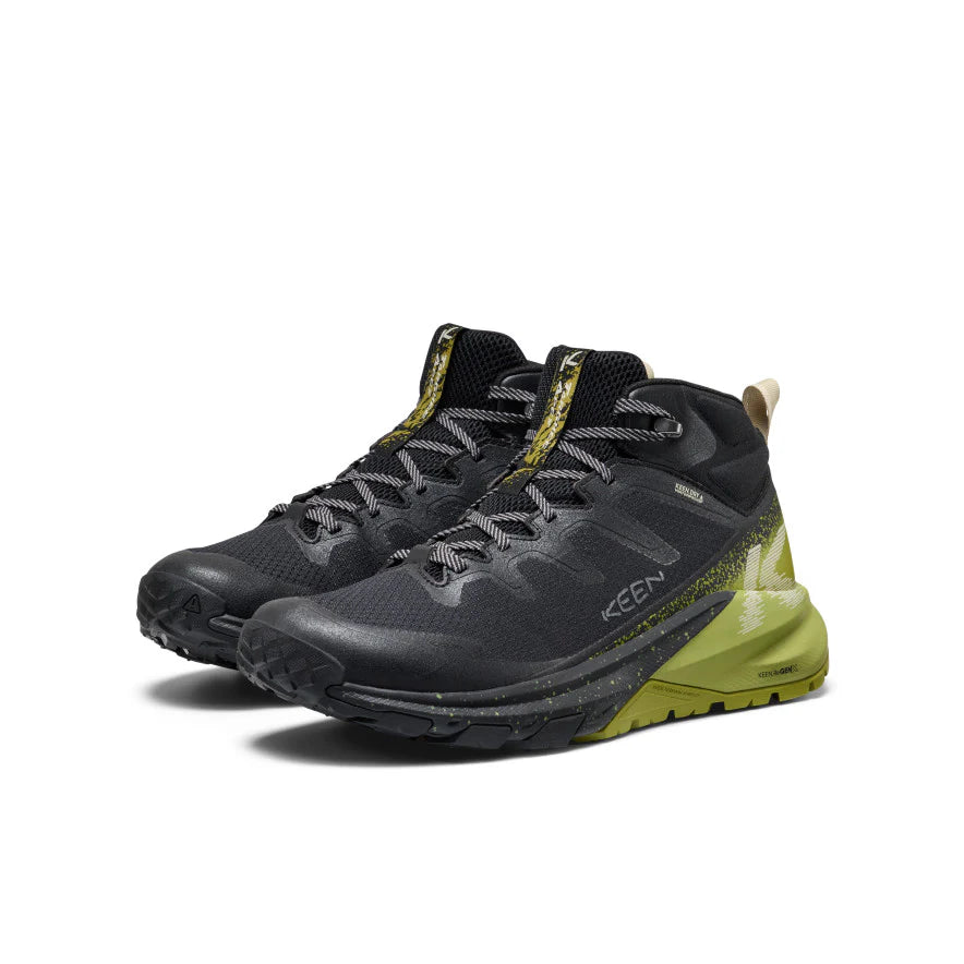 KEEN Waterproof Trail Shoes Green Black Yellow Size 5 KEEN Unisex Size 5 Black/Lime Waterproof Hiking Sport Sandal  main image 4