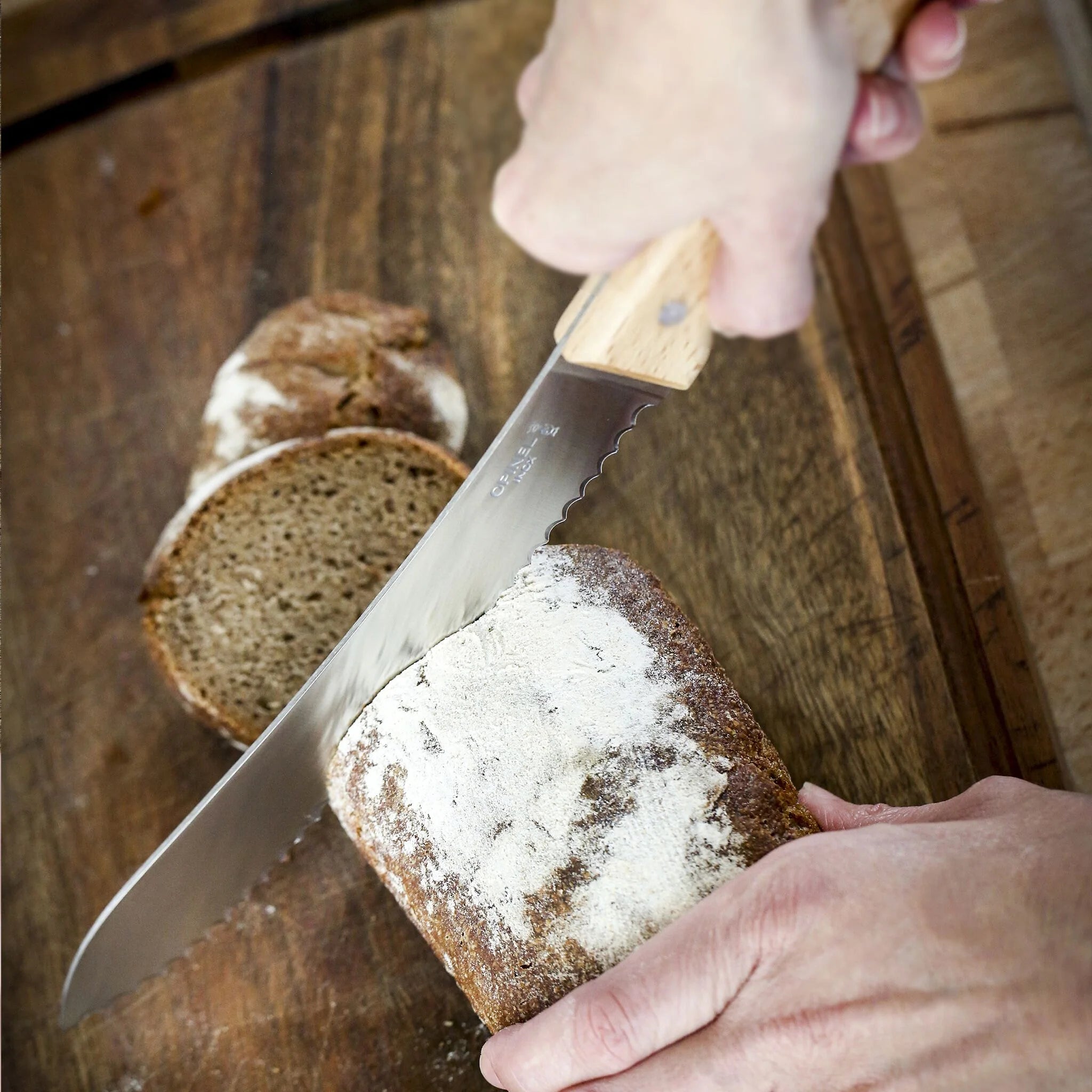 Opinel Parallele Serrated 8" Bread Knife