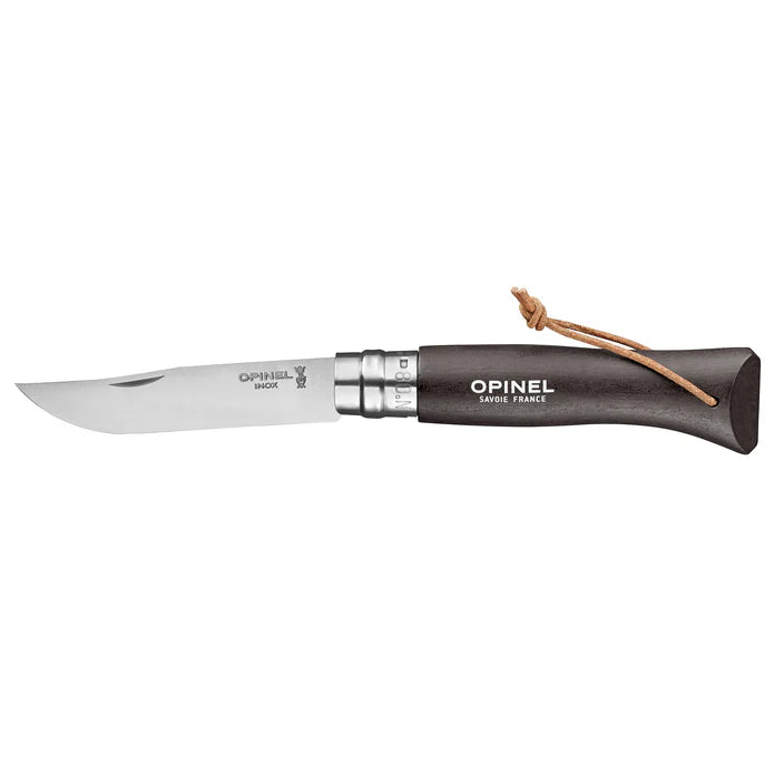 Opinel No.08 Stainless Steel Folding Knife with Lanyard 3