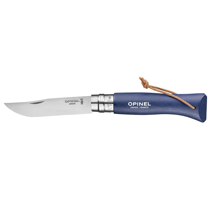 Opinel No.08 Stainless Steel Folding Knife with Lanyard 4
