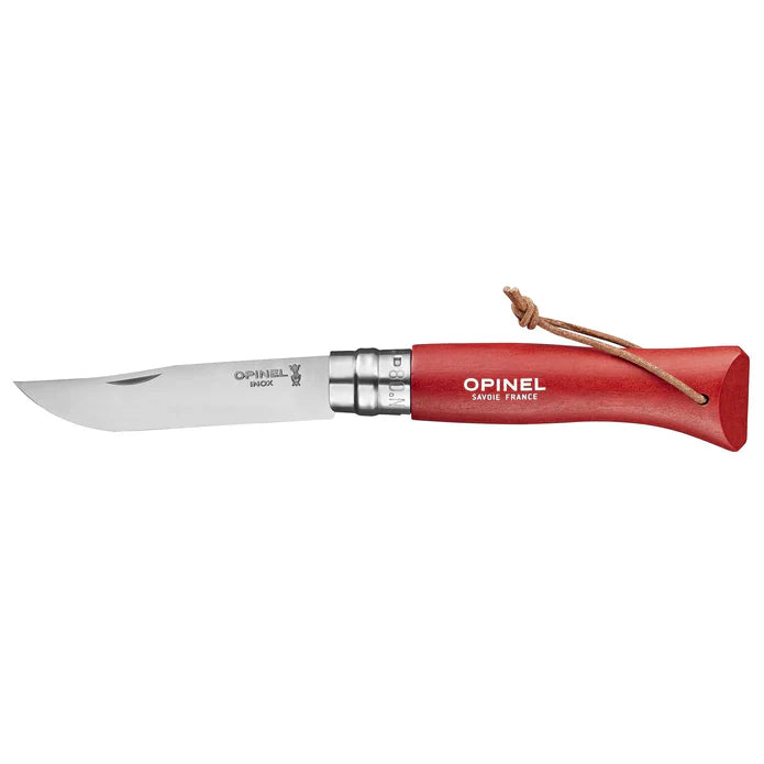 Opinel No.08 Stainless Steel Folding Knife with Lanyard 2