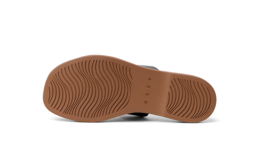 Brown shoe sole on a white background