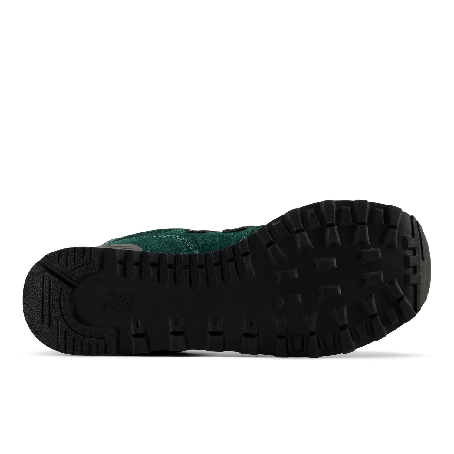Black shoe sole on a white background
