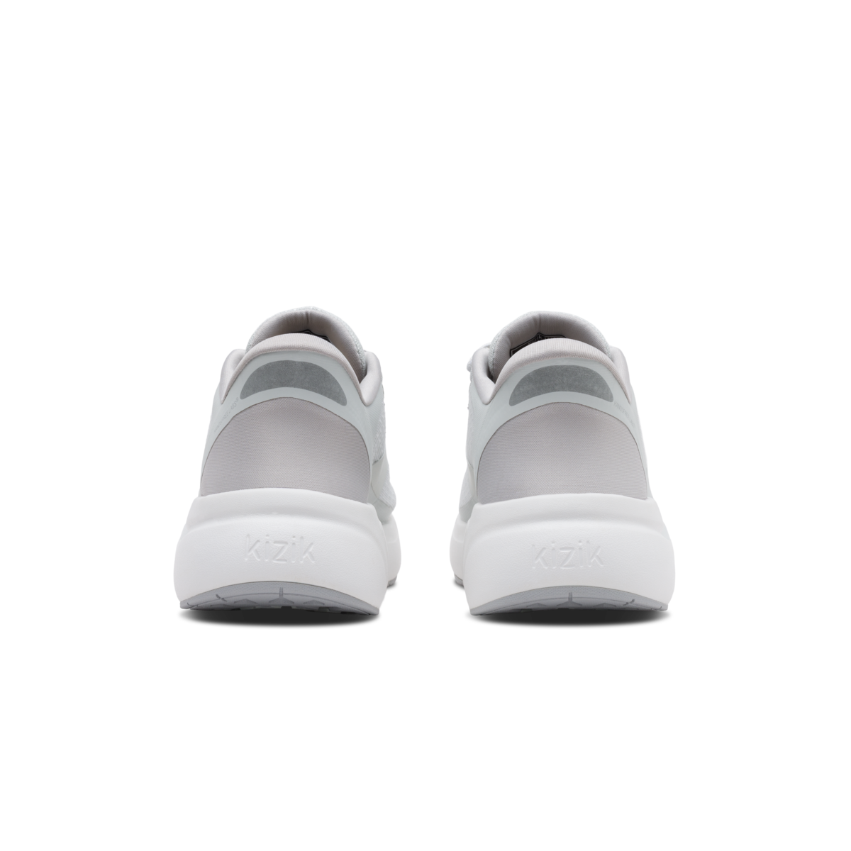 White sneakers on a white background