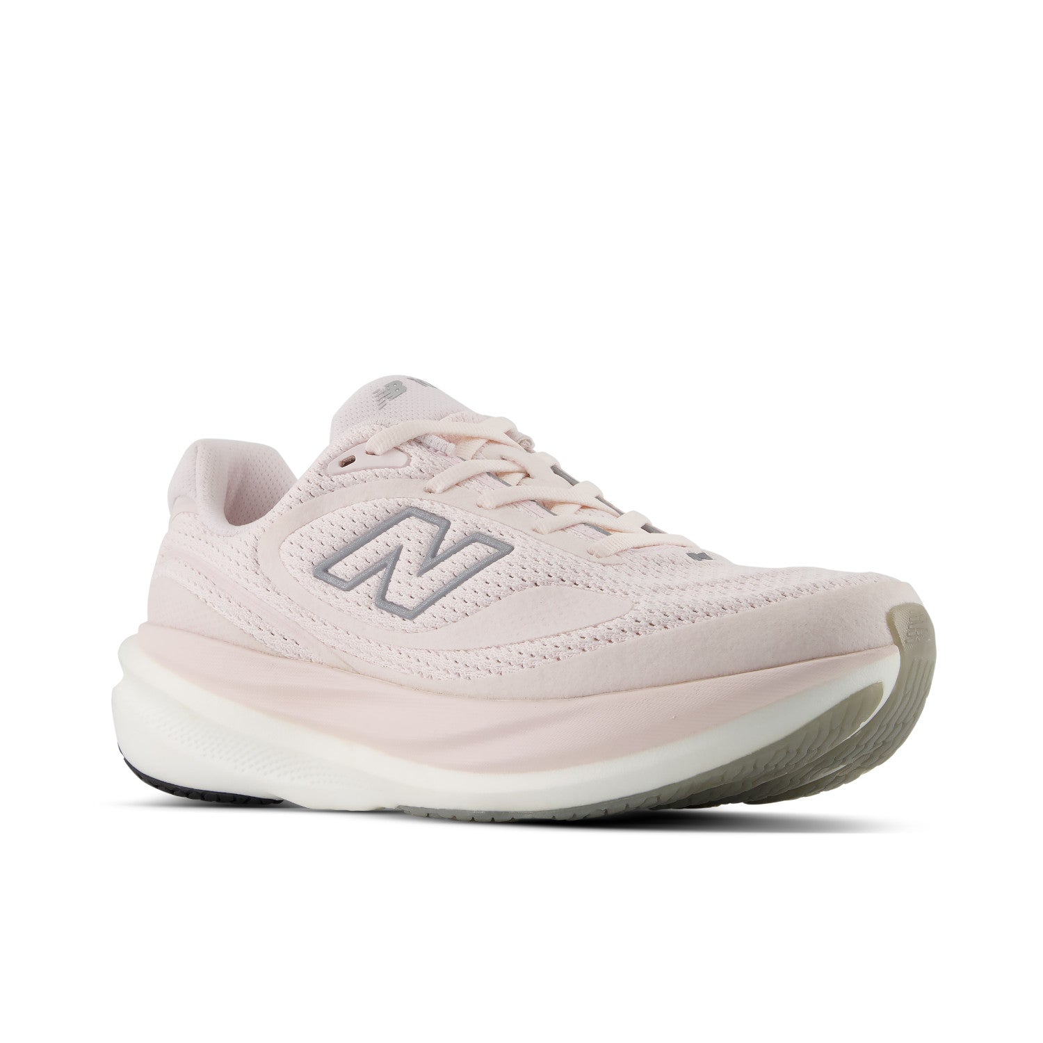 Pink sneaker with New Balance logo on a white background