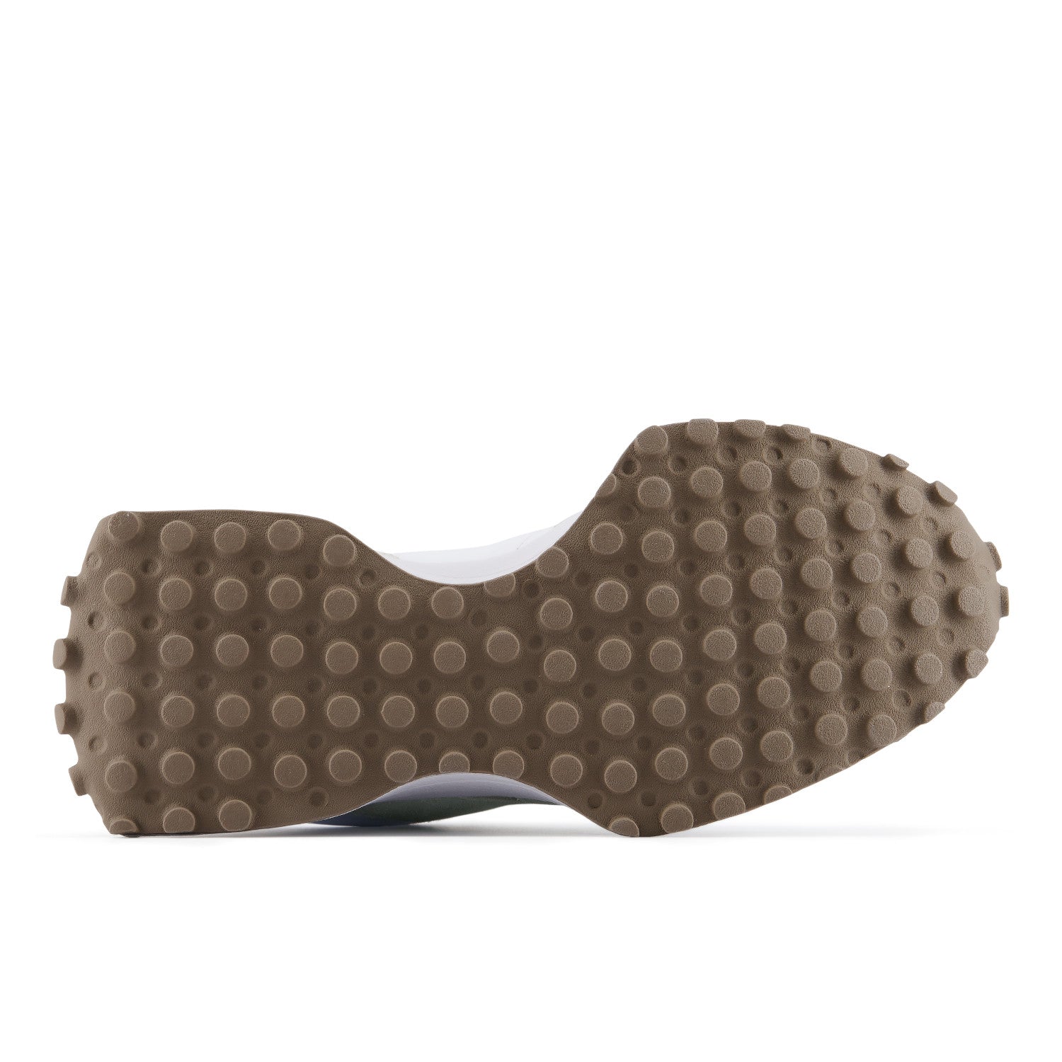 Close-up of a shoe sole with textured pattern on a white background