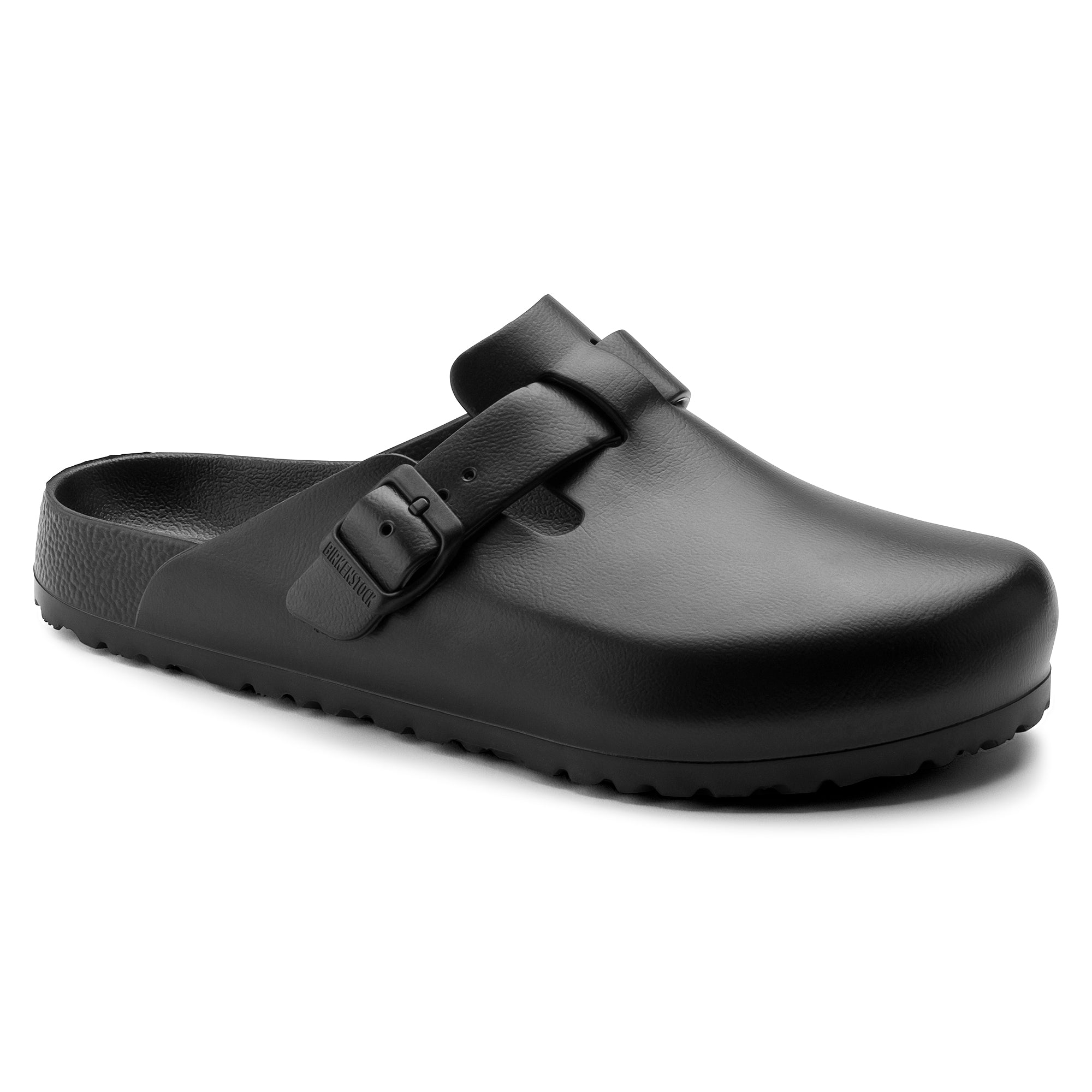 Birkenstock Boston Essentials EVA Color: Black (MEDIUM/NARROW WIDTH)