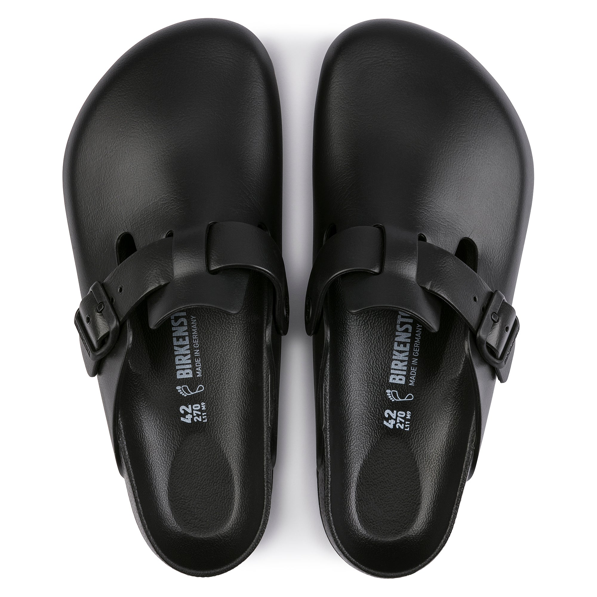 Birkenstock Boston Essentials EVA Color: Black (MEDIUM/NARROW WIDTH)