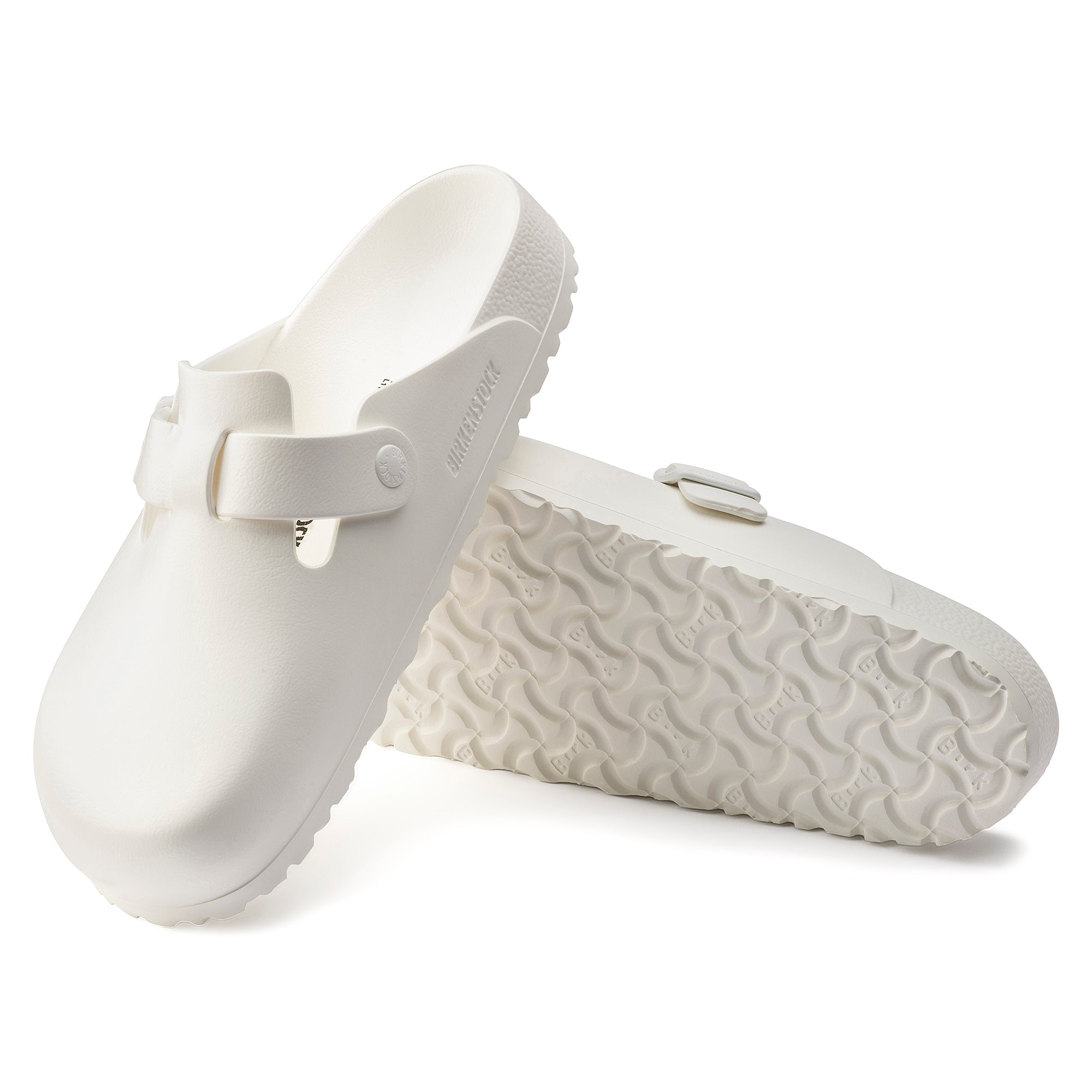 Birkenstock Boston Essentials EVA Color: White (REGULAR/WIDE WIDTH)