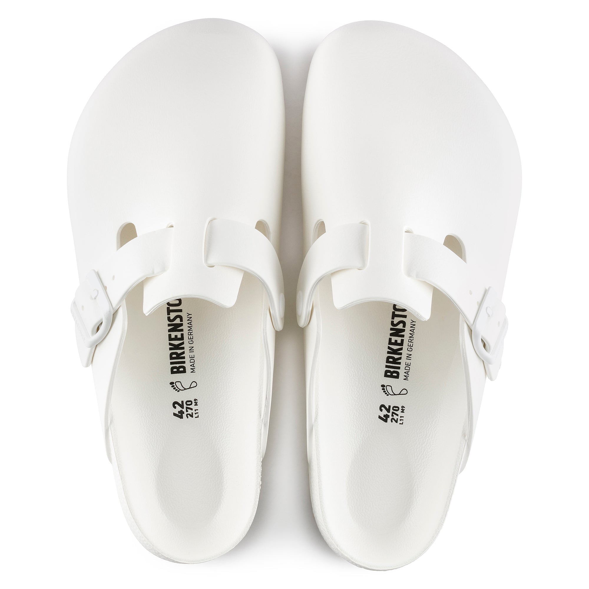 Birkenstock Boston Essentials EVA Color: White (REGULAR/WIDE WIDTH)