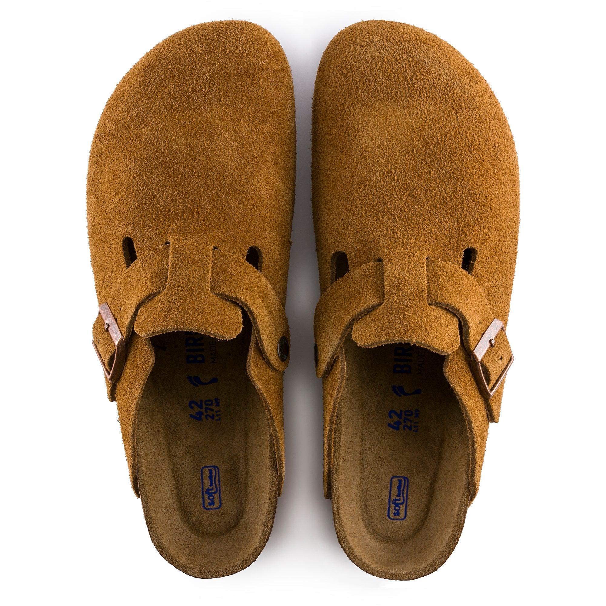 Birkenstock Boston Suede Leather Soft Footbed Clog 11