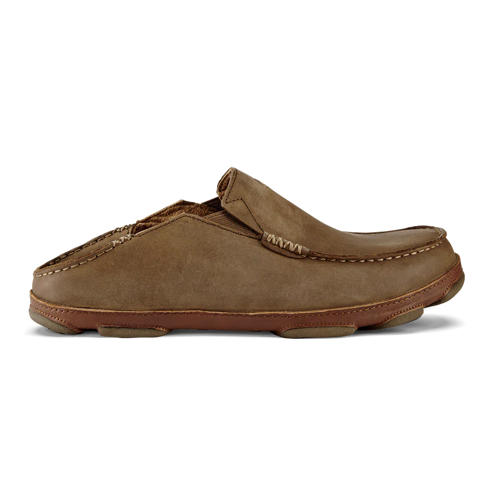 Olukai Moloa Leather Slip-On Shoes Men's