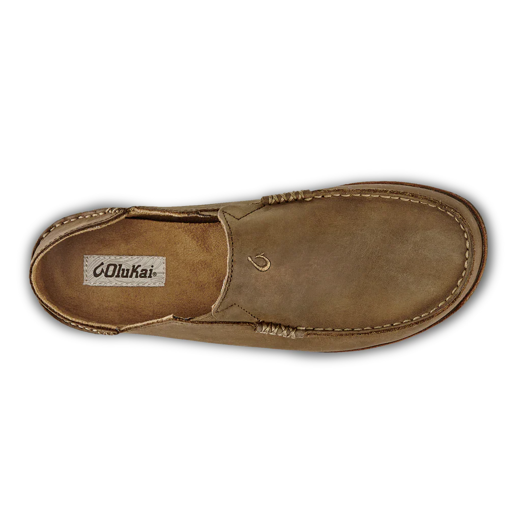 Olukai Moloa Leather Slip-On Shoes Men's