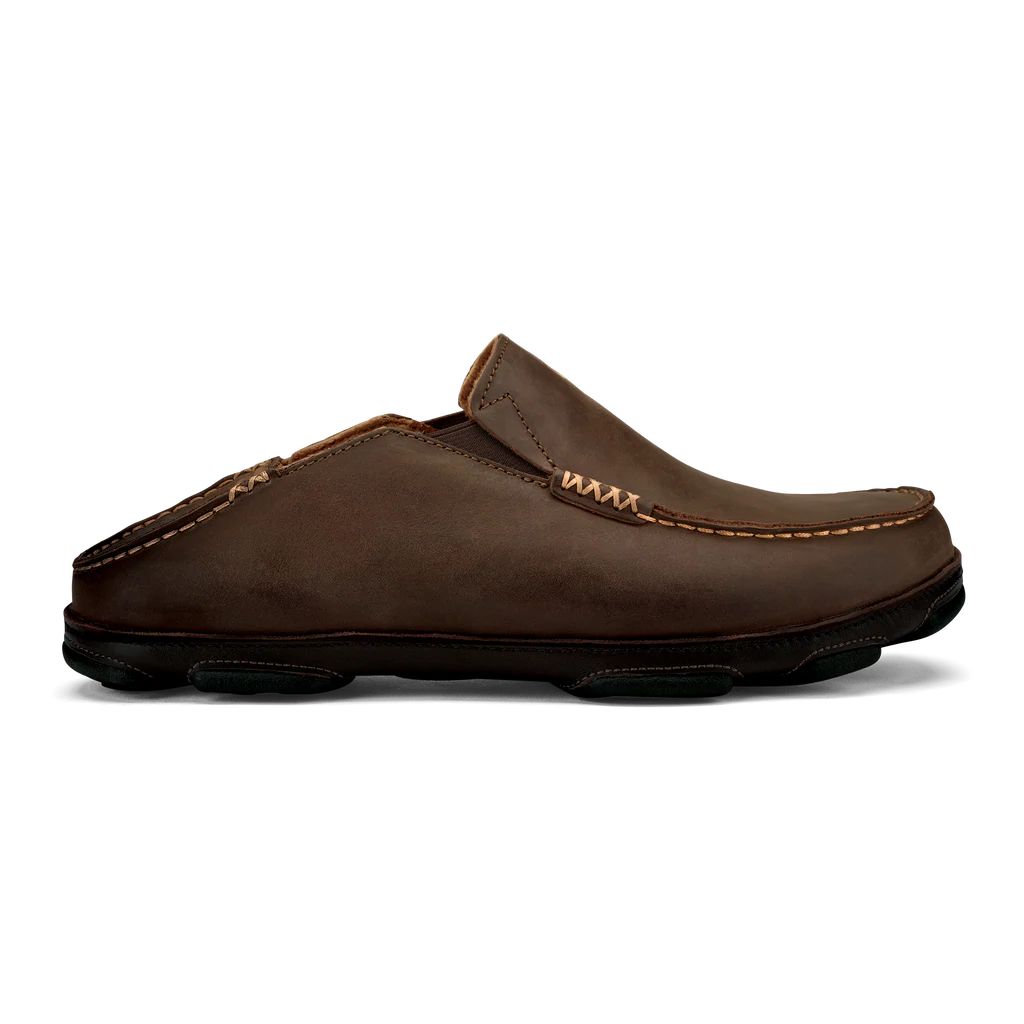 Olukai Moloa Leather Slip-On Shoes Men's