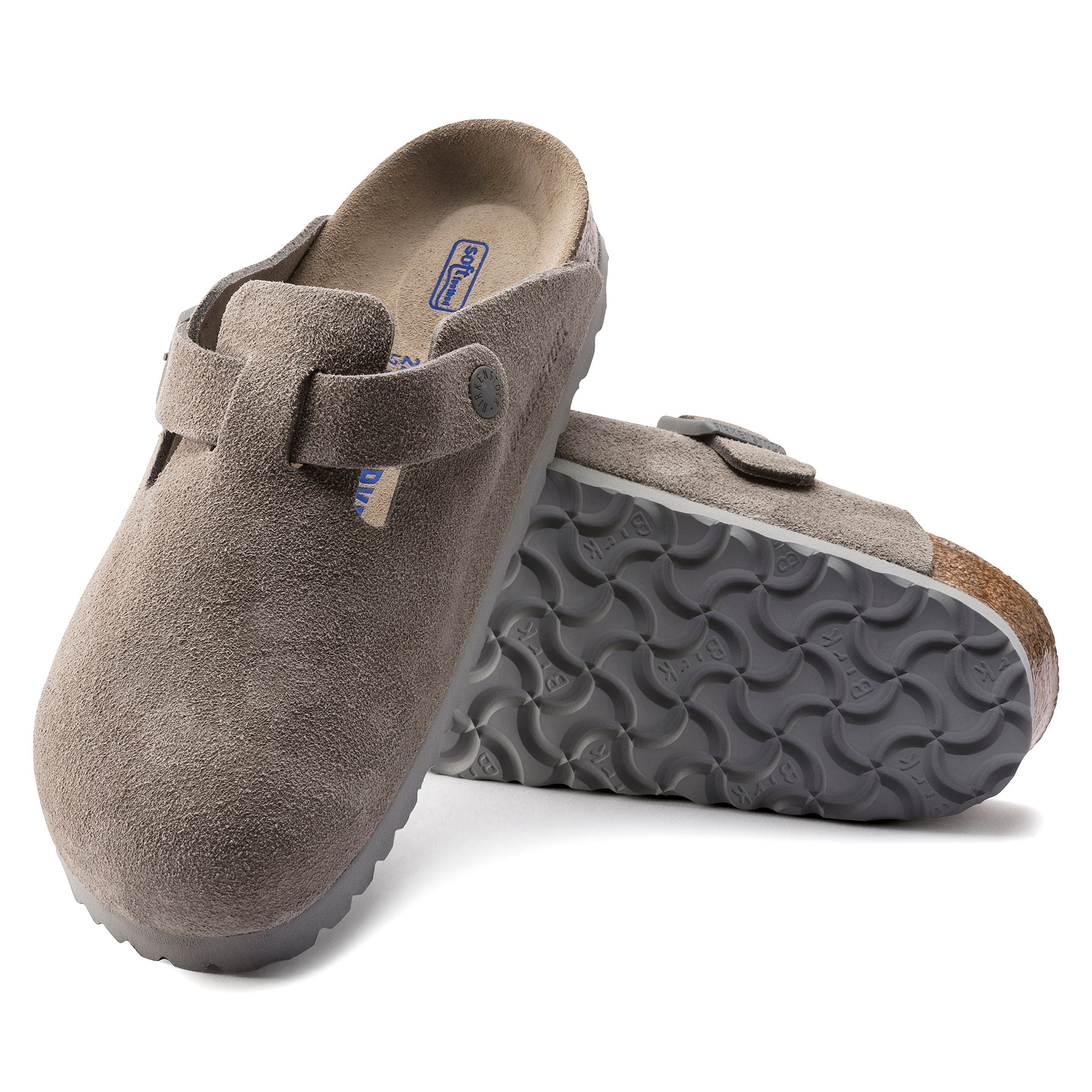 Birkenstock Boston Suede Leather Soft Footbed Clog 21