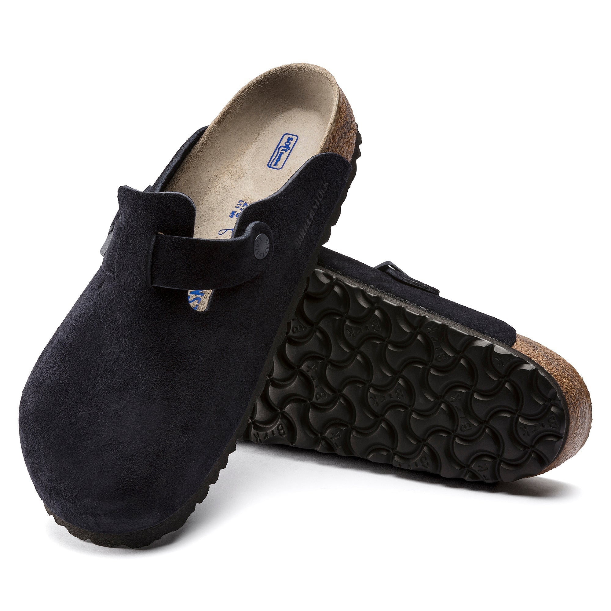 Birkenstock Boston Suede Leather Soft Footbed Clog 12