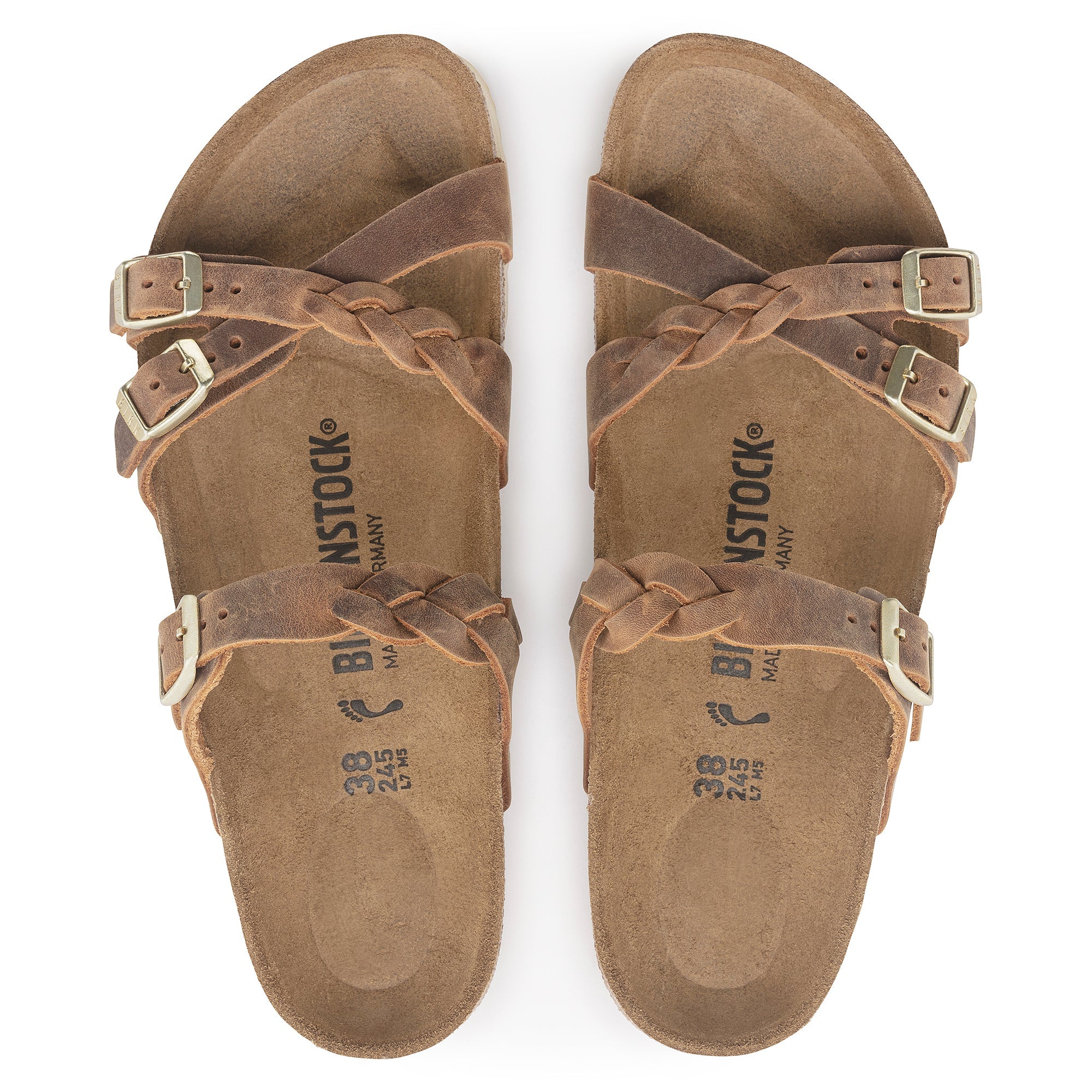Birkenstock Franca Braided Oiled Leather Women's