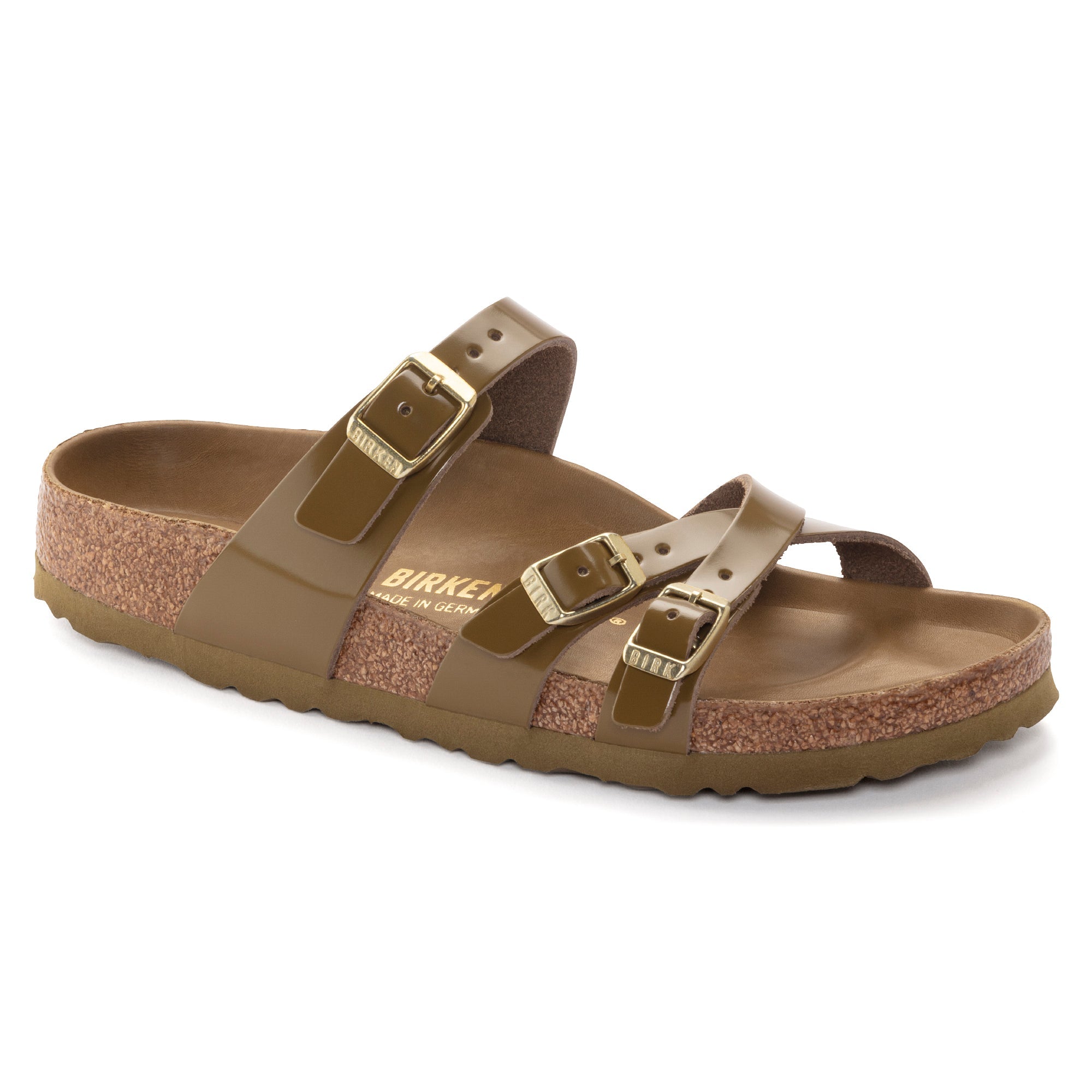 Birkenstock Franca Natural Leather Patent High Shine Women's