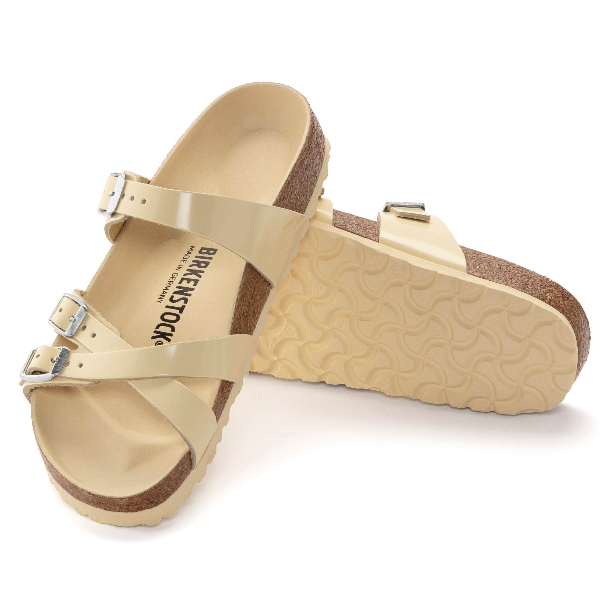 Birkenstock Franca Natural Leather Patent High Shine Women's