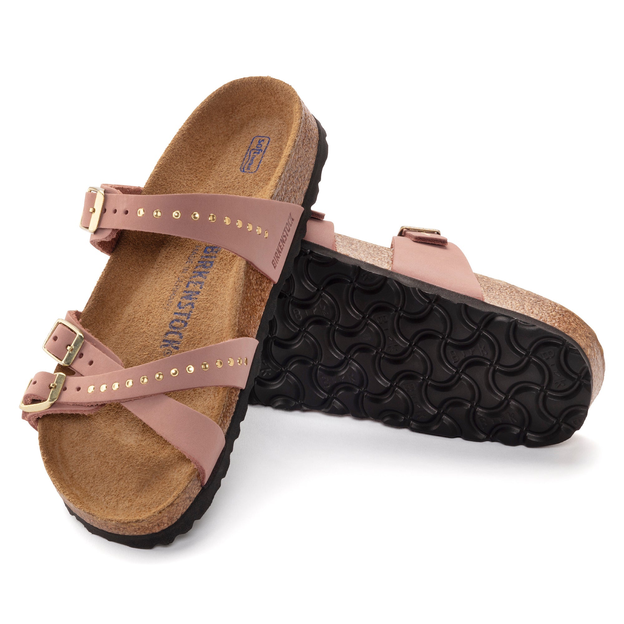 Birkenstock Franca Rivet Soft Footbed Nubuck Leather Women's 