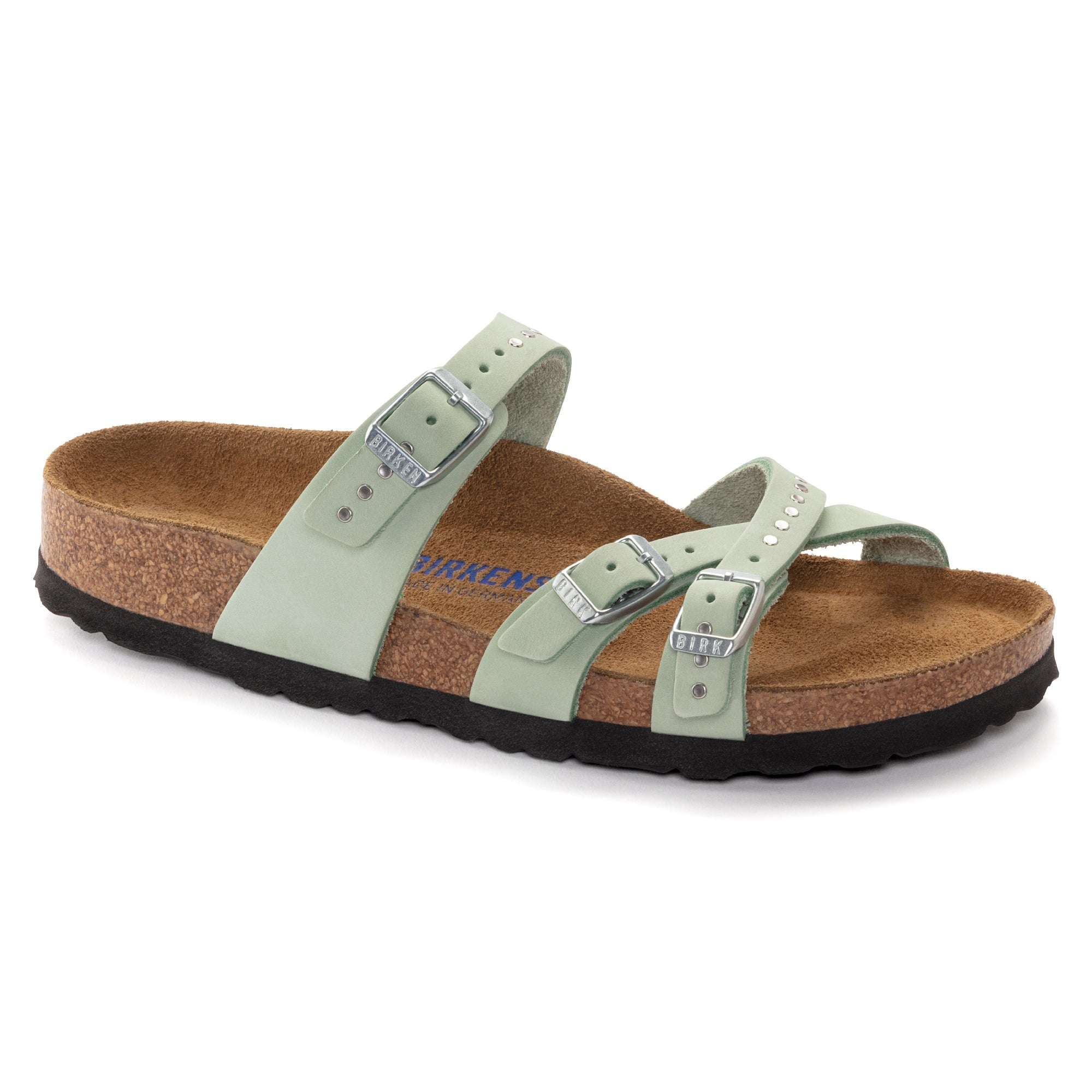 Birkenstock Franca Rivet Soft Footbed Nubuck Leather Women's
