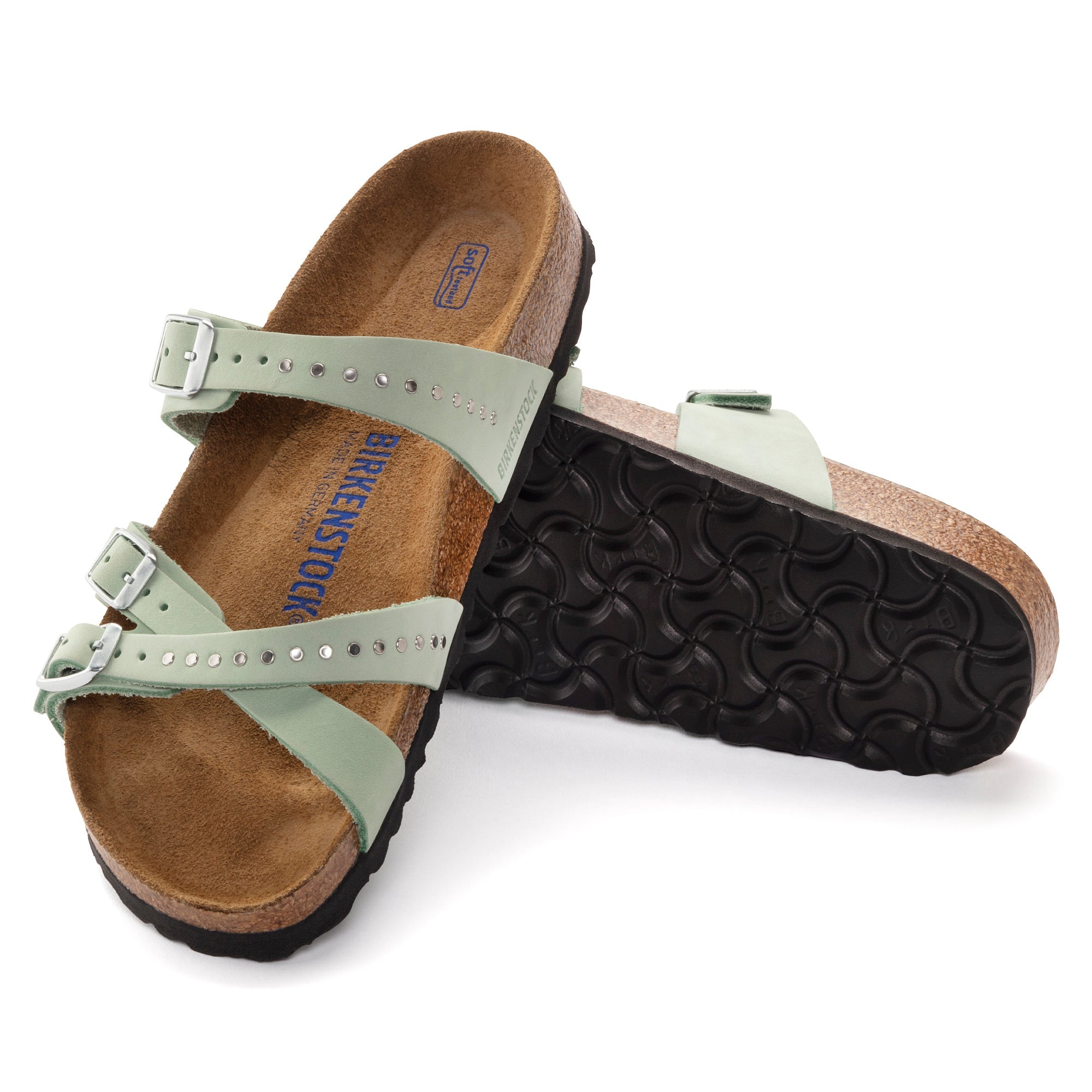 Birkenstock Franca Rivet Soft Footbed Nubuck Leather Women's