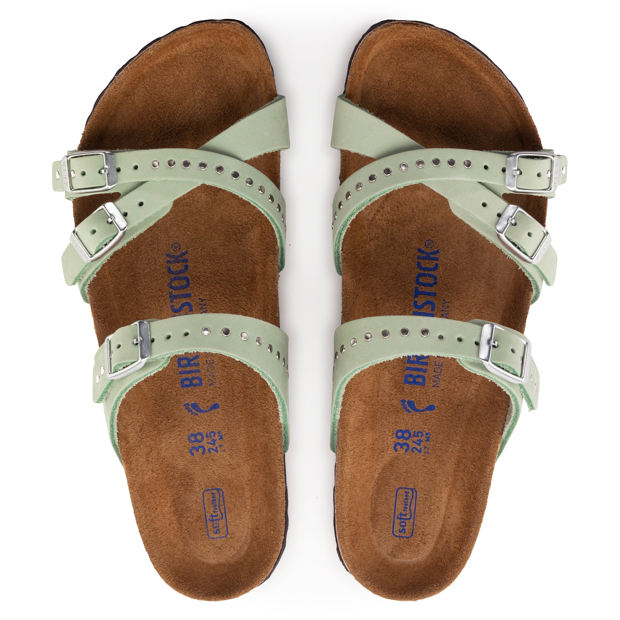 Birkenstock Franca Rivet Soft Footbed Nubuck Leather Women's