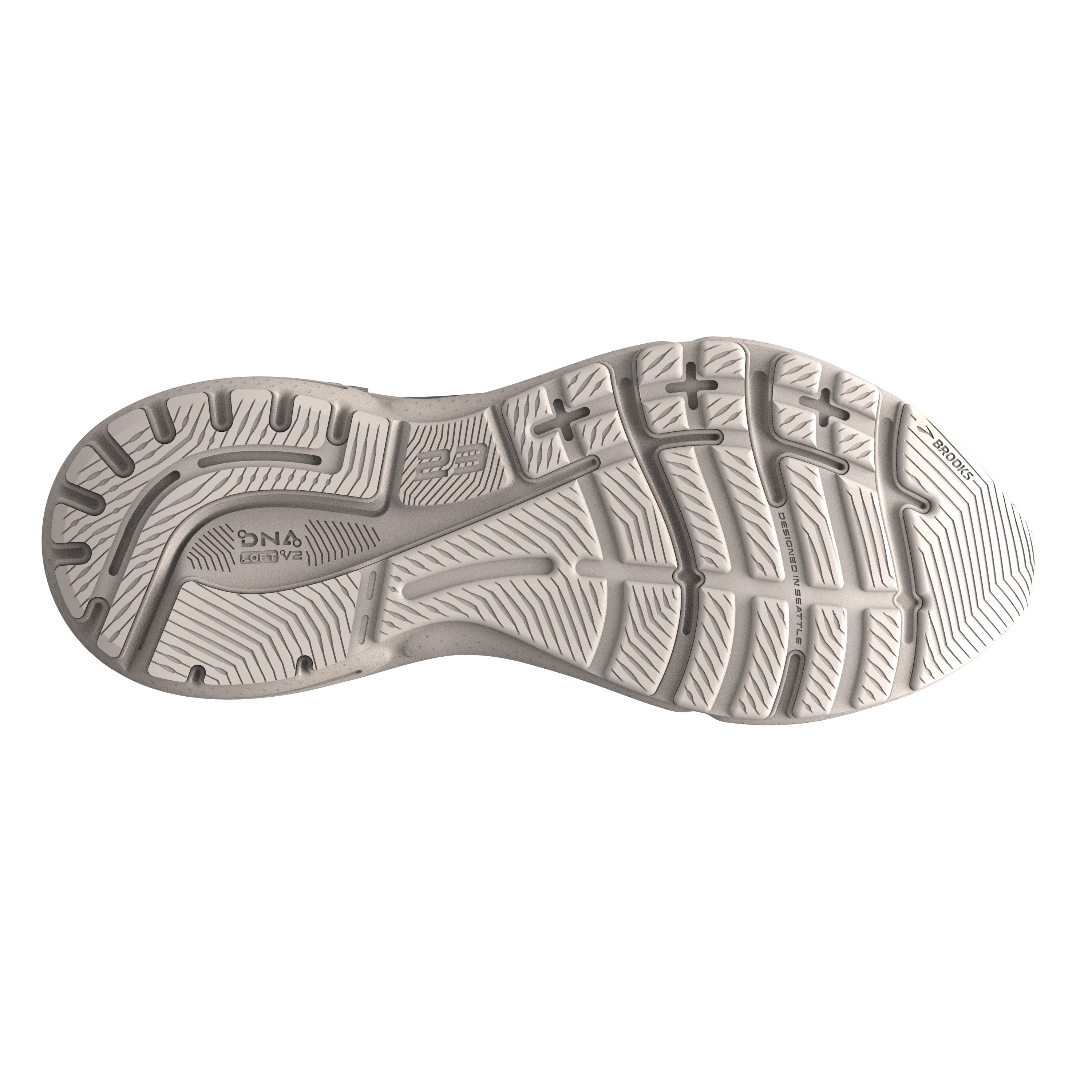 Men's Brooks Adrenaline GTS 23 Color: Crystal Grey/Surf the Web/Grey