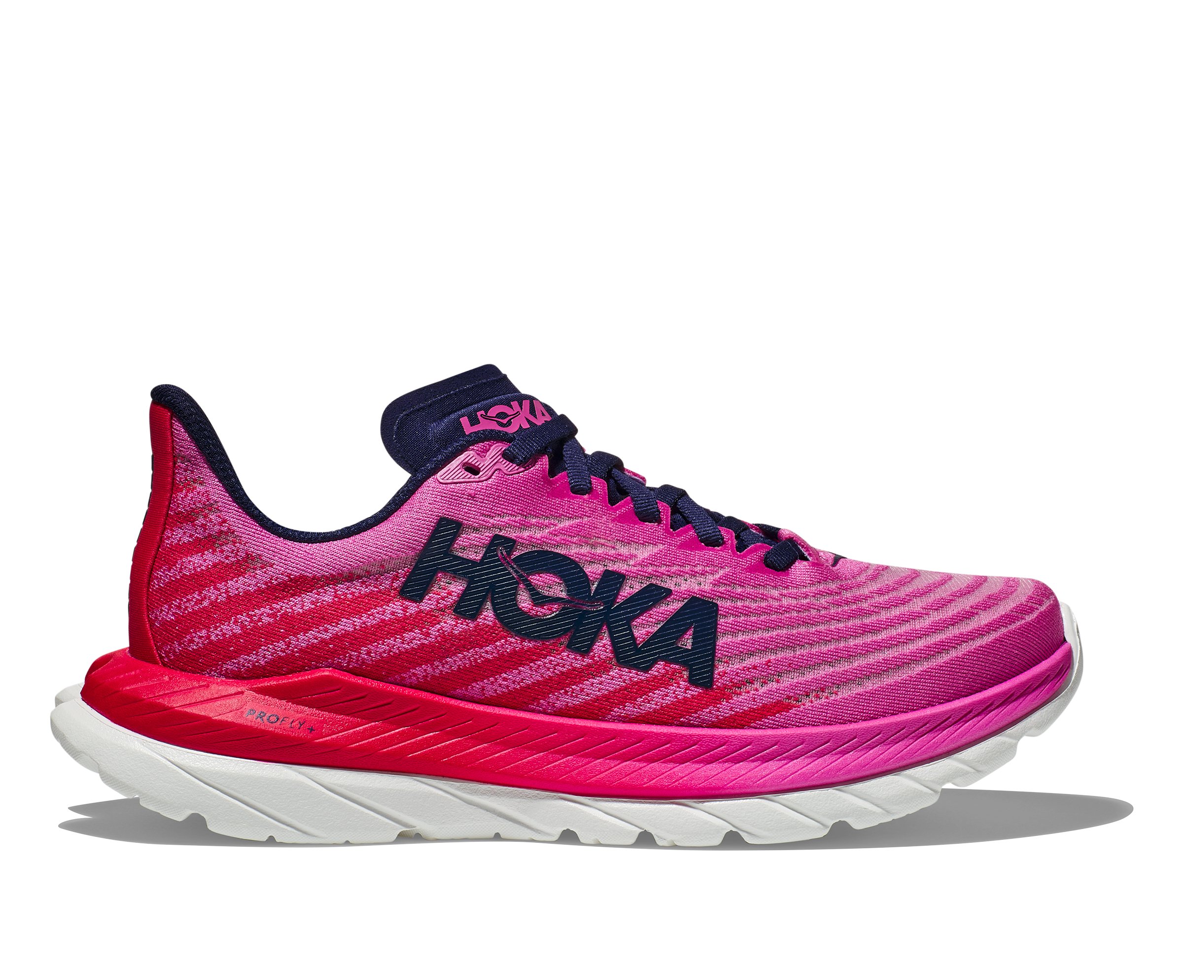 Women's Hoka  Mach 5 Color: Raspberry / Strawberry