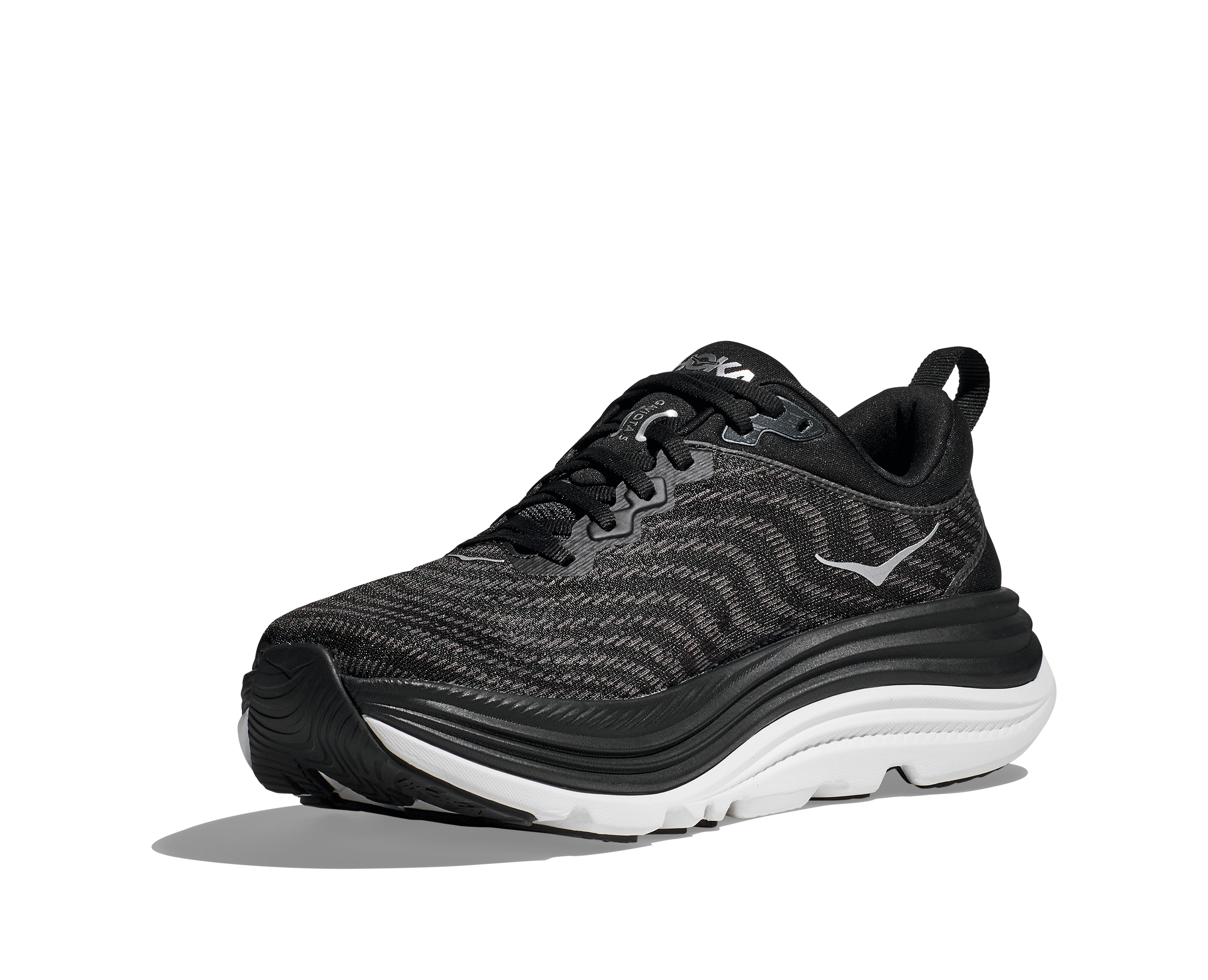 Men's Hoka Gaviota 5 Color: Black / White (WIDE WIDTH) 2